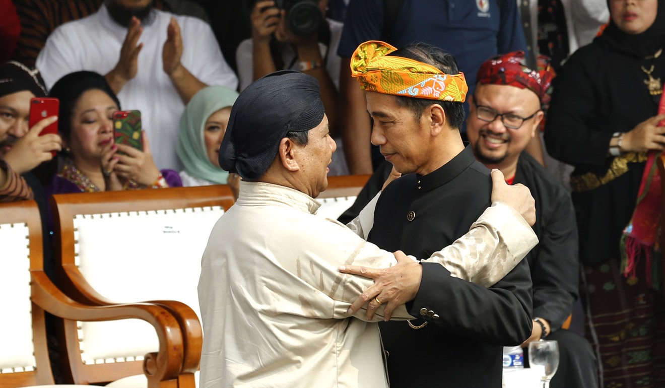 Indonesian President Joko Widodo and rival Prabowo Subianto are contesting Indonesia’s presidential election in April. Photo: AP