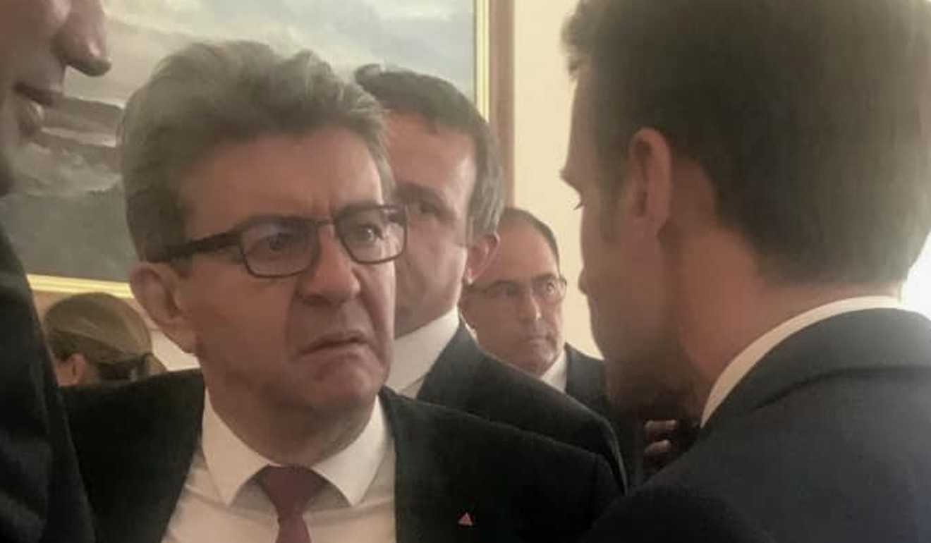 French Leftist leader Jean-Luc Melenchon mocked the southern accent of a journalist Photo: Facebook