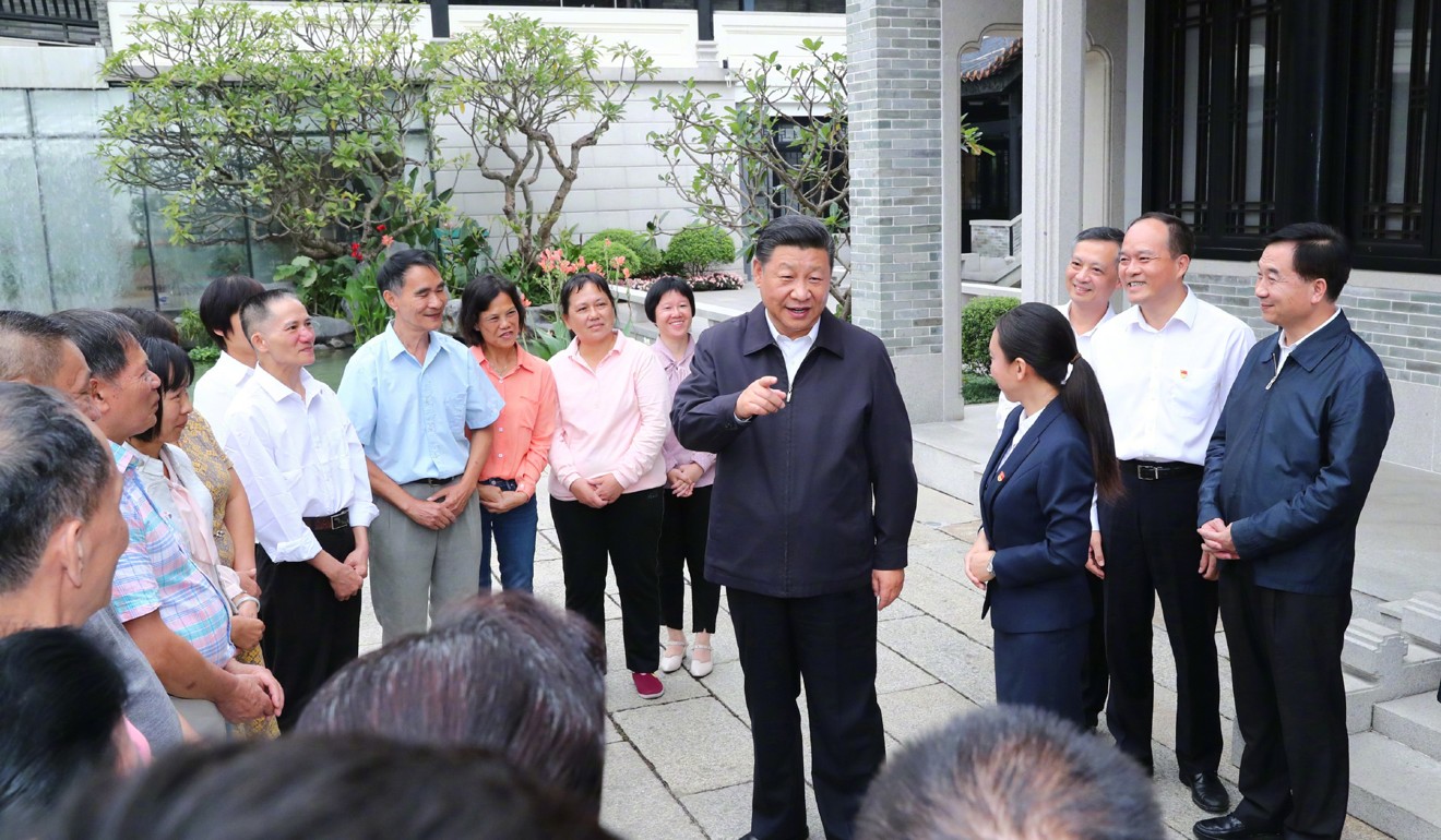 Xi visits Guangzhou’s old district of Liwan. Photo: Xinhua