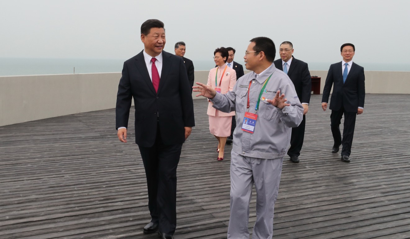 As Xi wrapped up his southern tour on Wednesday, delegates to a forum in Shanghai heard how FTZs were central to the country’s opening up in a ‘new era’. Photo: Xinhua