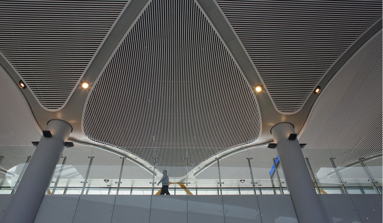 An upper floor of Terminal 3 at Istanbul Airport. Photo: Bloomberg