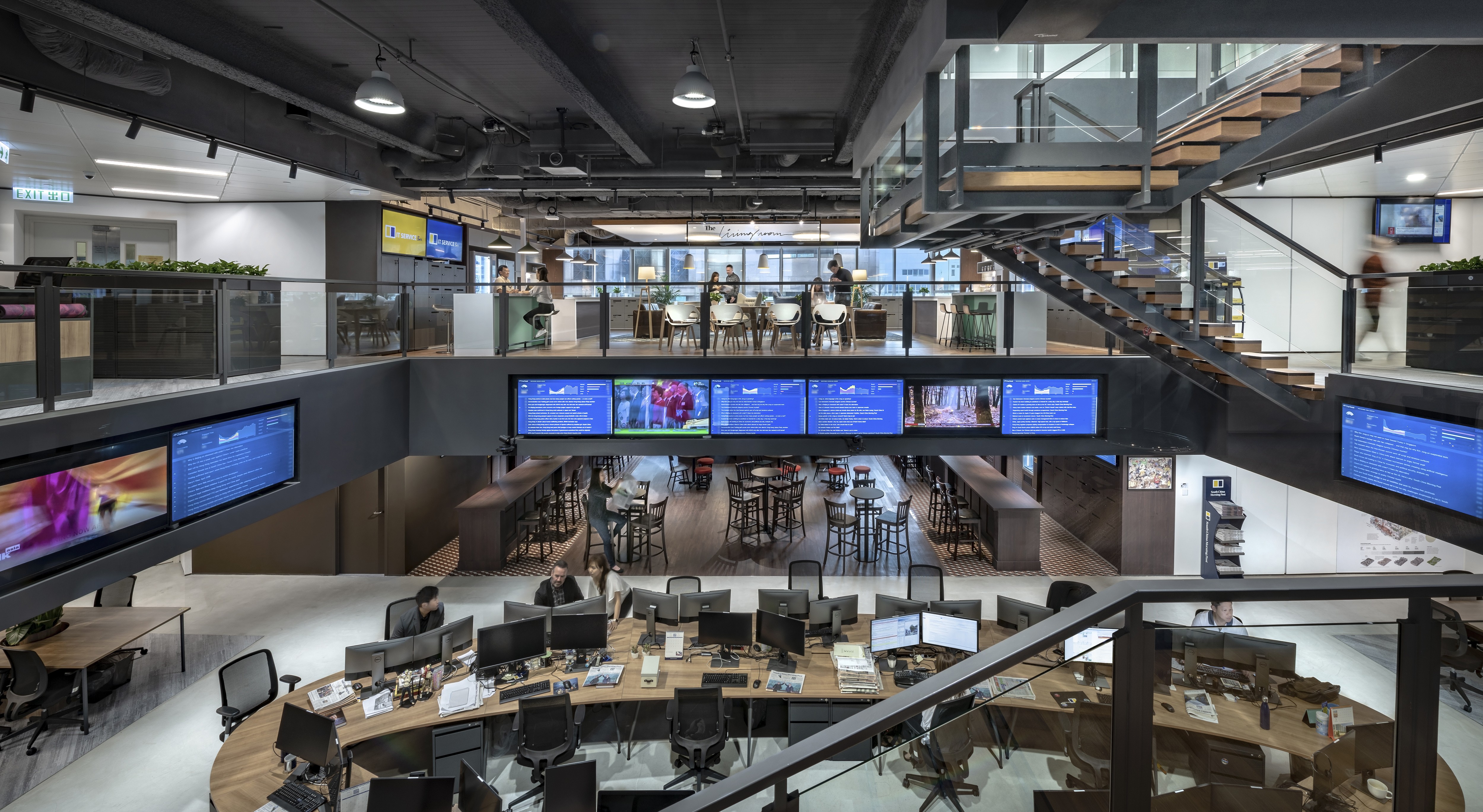 A view of the newsroom at the head office of the South China Morning Post, at Times Square in Causeway Bay, Hong Kong. Photo: SCMP