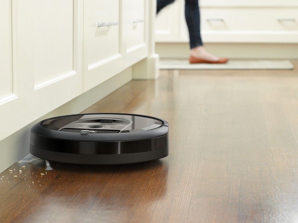 The Roomba i7+ Robot Vacuum will memorise up to 10 floor plans and then return to its charging station and jettison its dirt into a dispenser after finishing the cleaning.