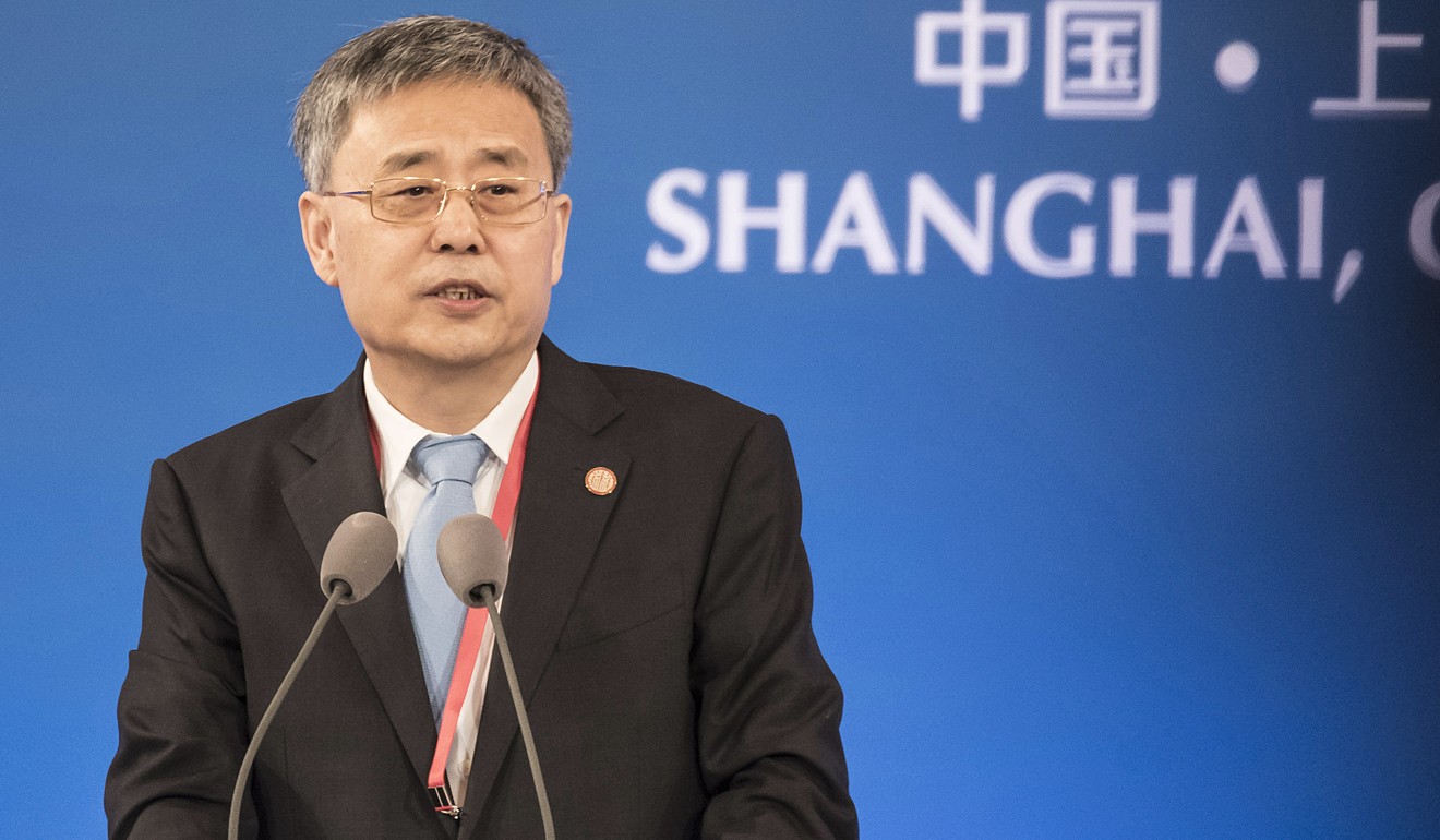 Guo Shuqing, chairman of the China Banking and Insurance Regulatory Commission. Photo: Bloomberg