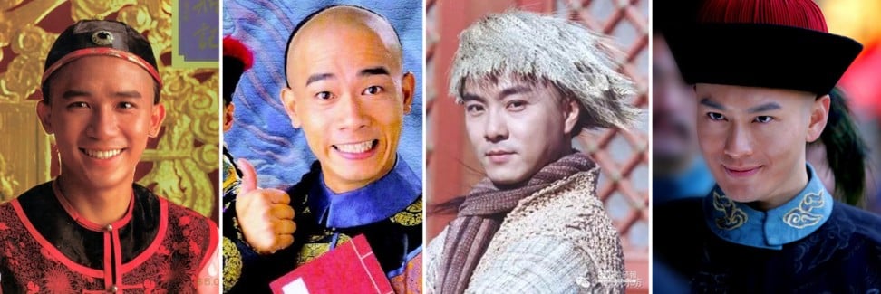 Tony Leung (left), Jordan Chan, Dicky Cheung and Huang Xiaoming played Trinket in the TV series of 1984, 1998, 2001 and 2008 respectively.