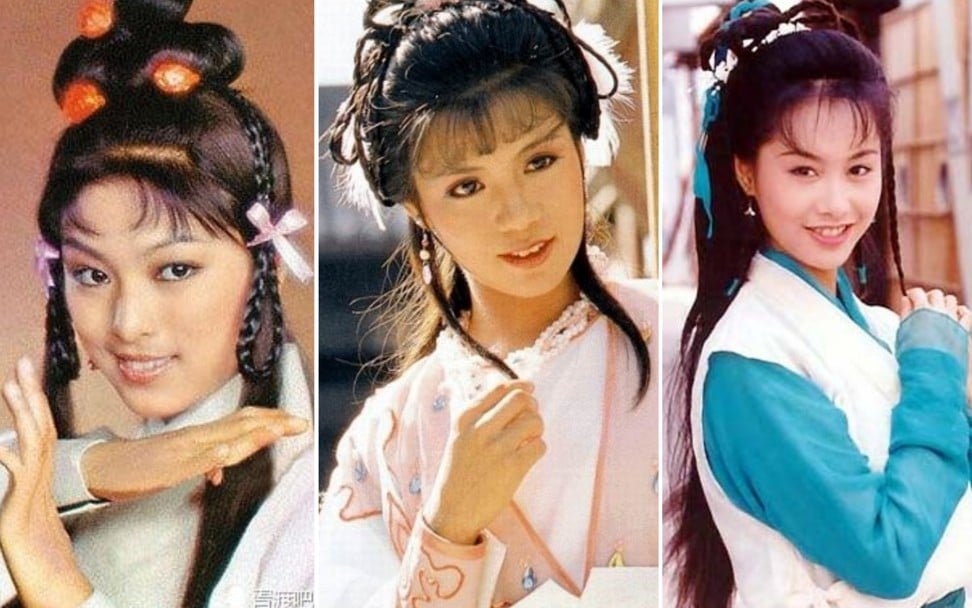 Hong Kong actresses Michelle Yim (left), Barbara Yung and Athena Chu played Huang Rong in the TV series in 1976, 1983 and 1994 respectively.