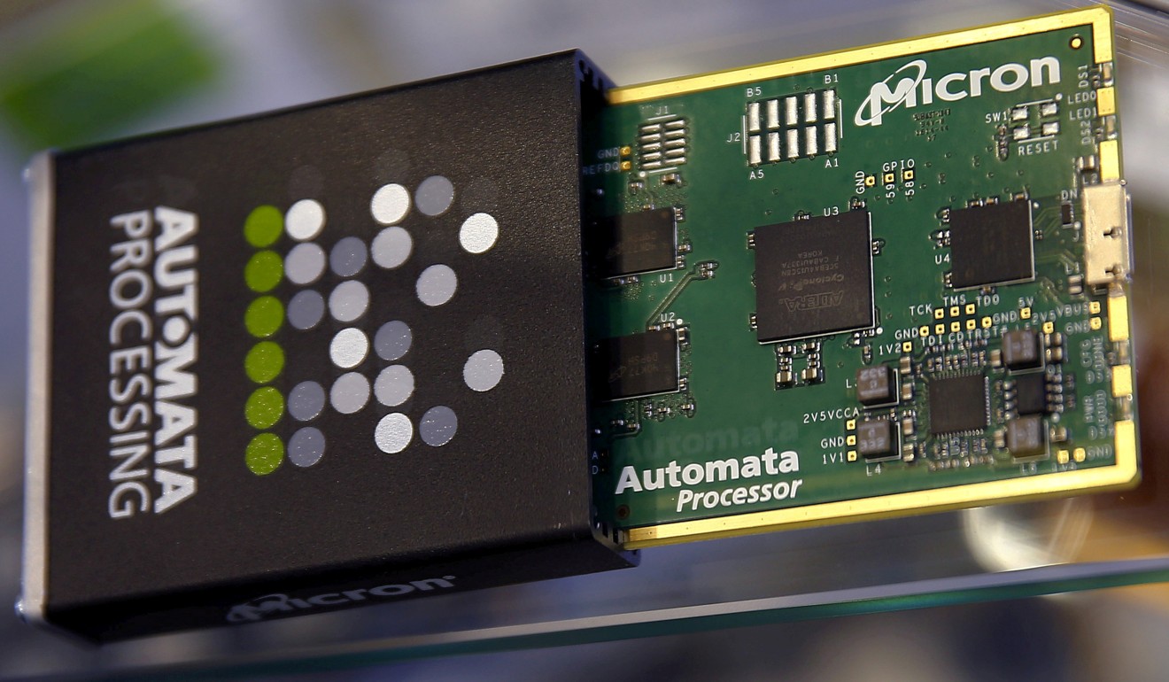 Memory chip parts from the US company Micron Technology, which was the target of commercial espionage. Photo: Reuters