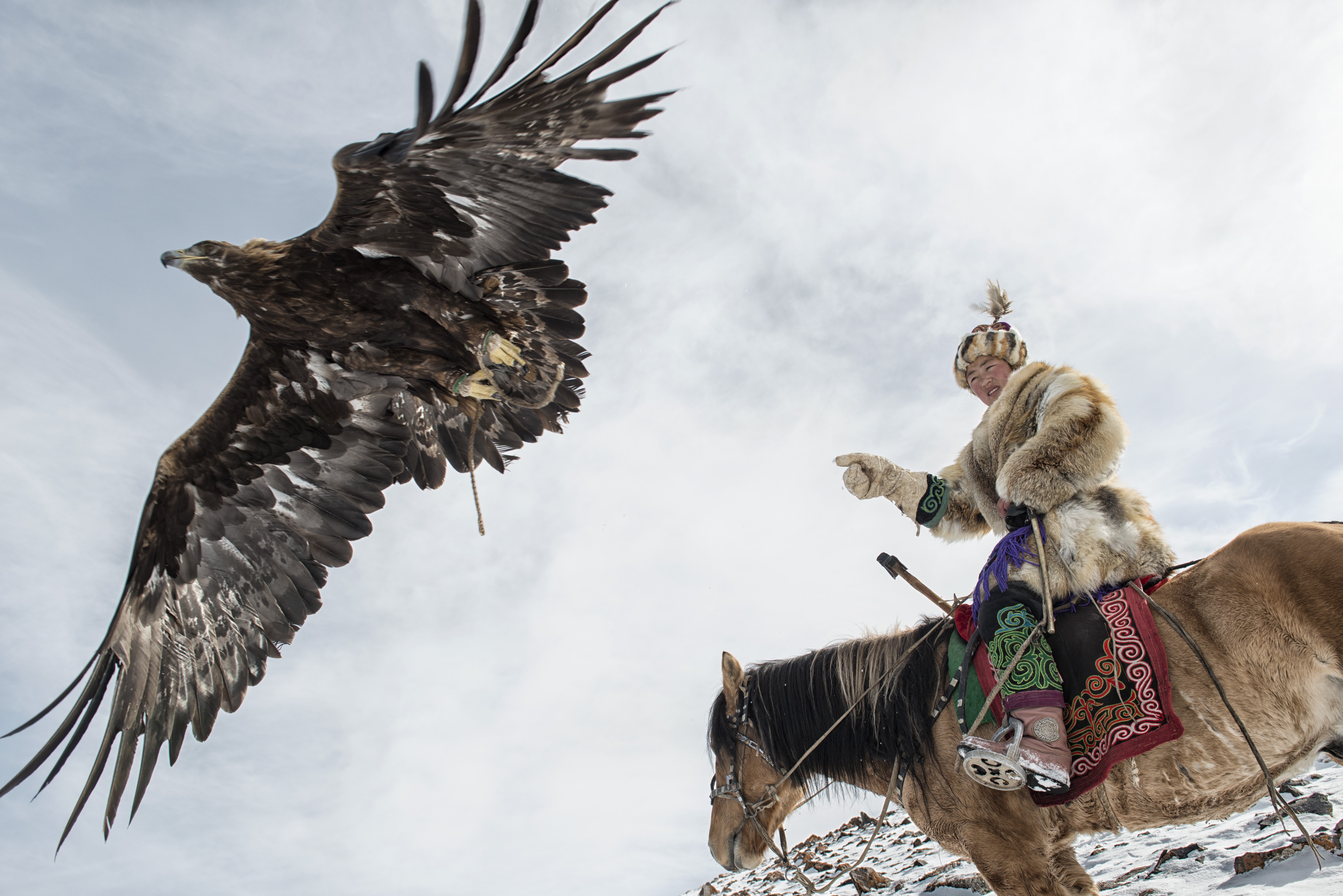 Eagle huntresses challenge the patriarchy in Mongolia | South China Morning  Post