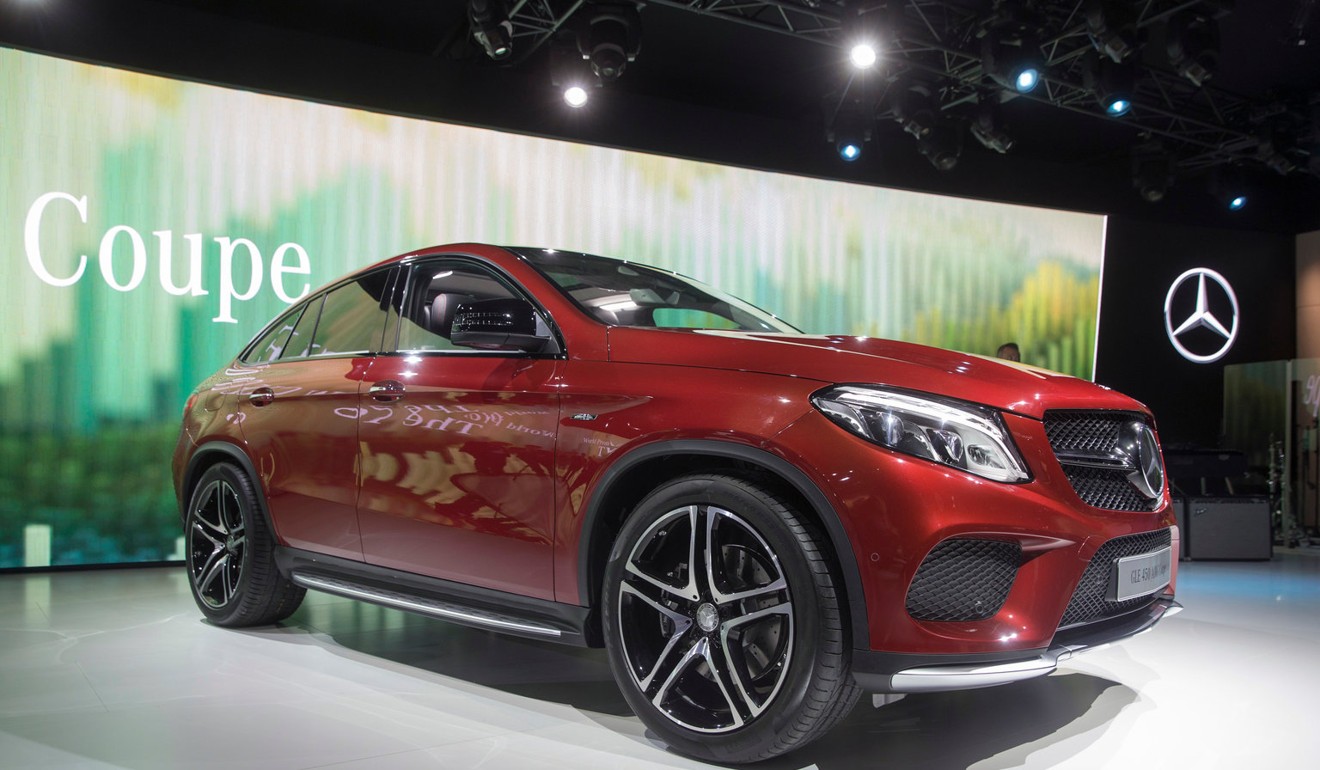 The Mercedes GLE Coupe, which was launched to rival the BMW X6. Photo: Reuters