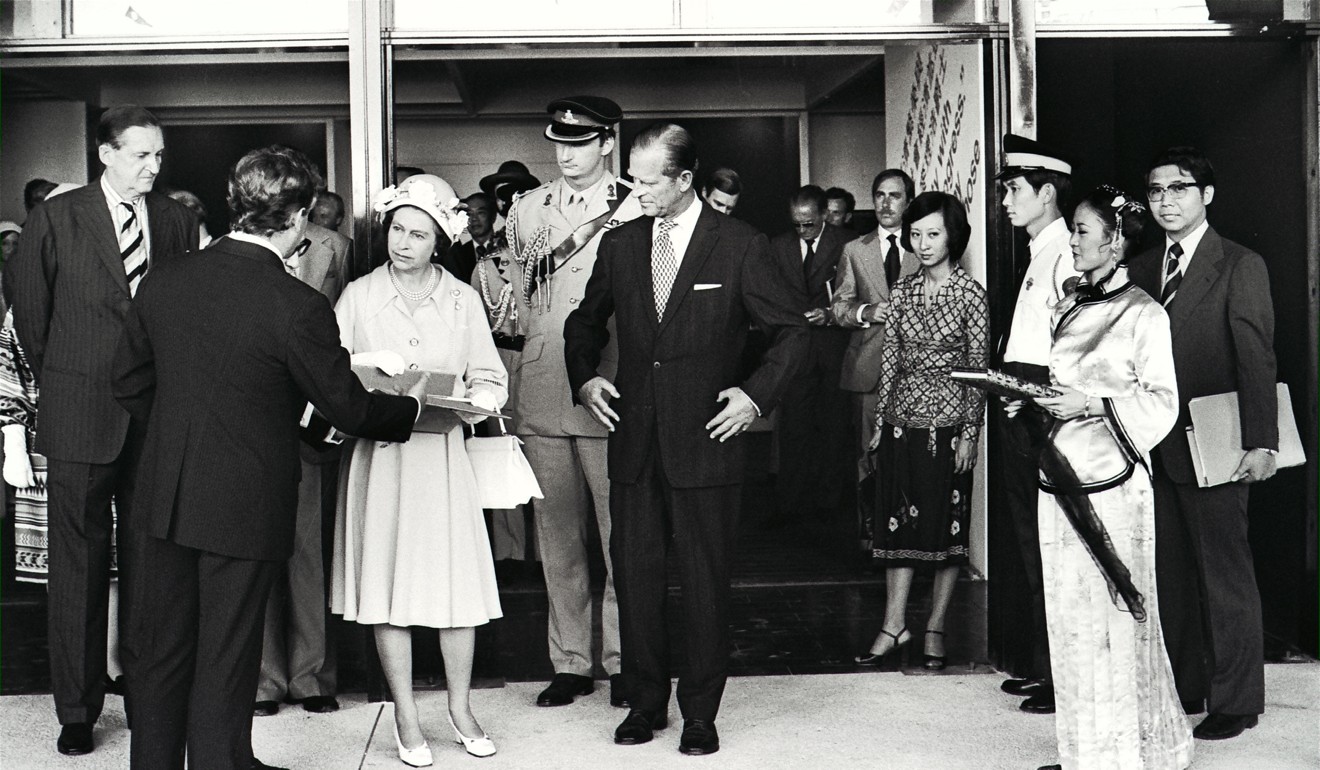 Queen Elizabeth visits Hung Hom station in May 1975, ahead of its opening. Picture: SCMP