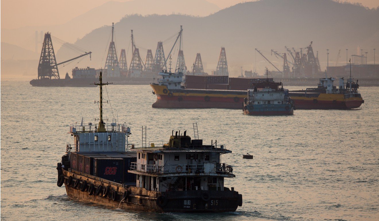 Ships are the leading source of the major components of air pollution in Hong Kong. Photo: EPA