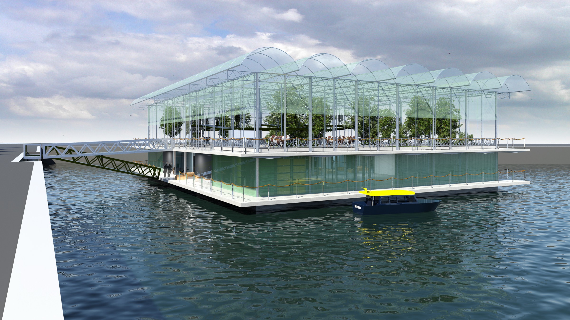 The world’s first floating dairy farm will open in Rotterdam by the end of 2018.