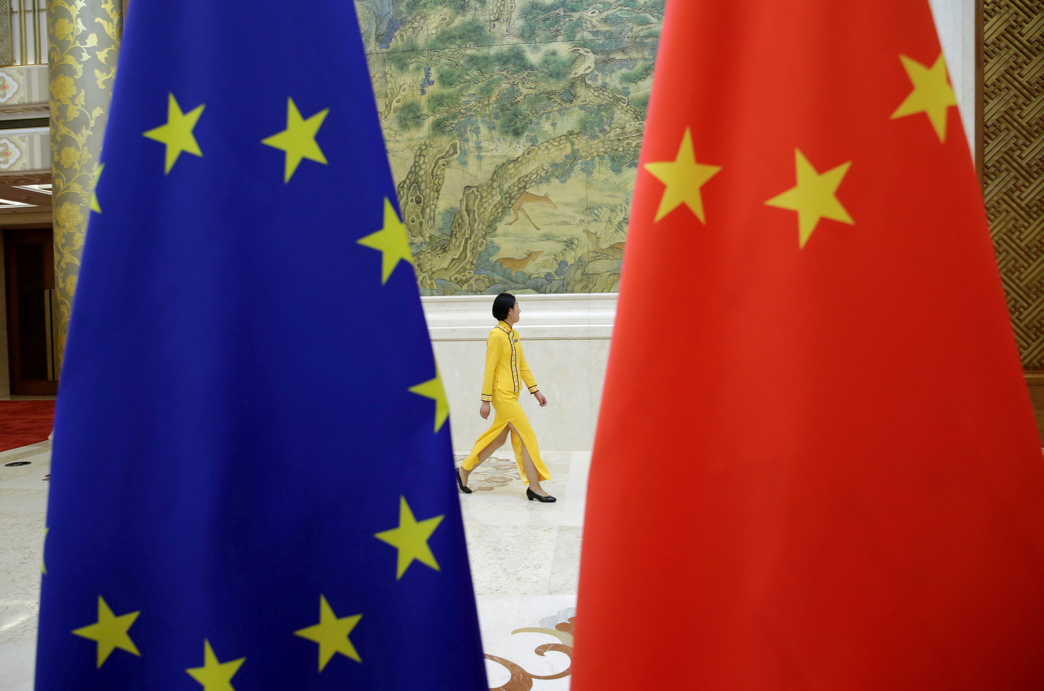 The Diaoyutai State Guesthouse in Beijing was the venue for high-level talks on the economy between China and the EU in June. The EU may not like Donald Trump’s protectionist stance, but, like the US, it has similar complaints of China’s trade and investment practices. Photo: Reuters