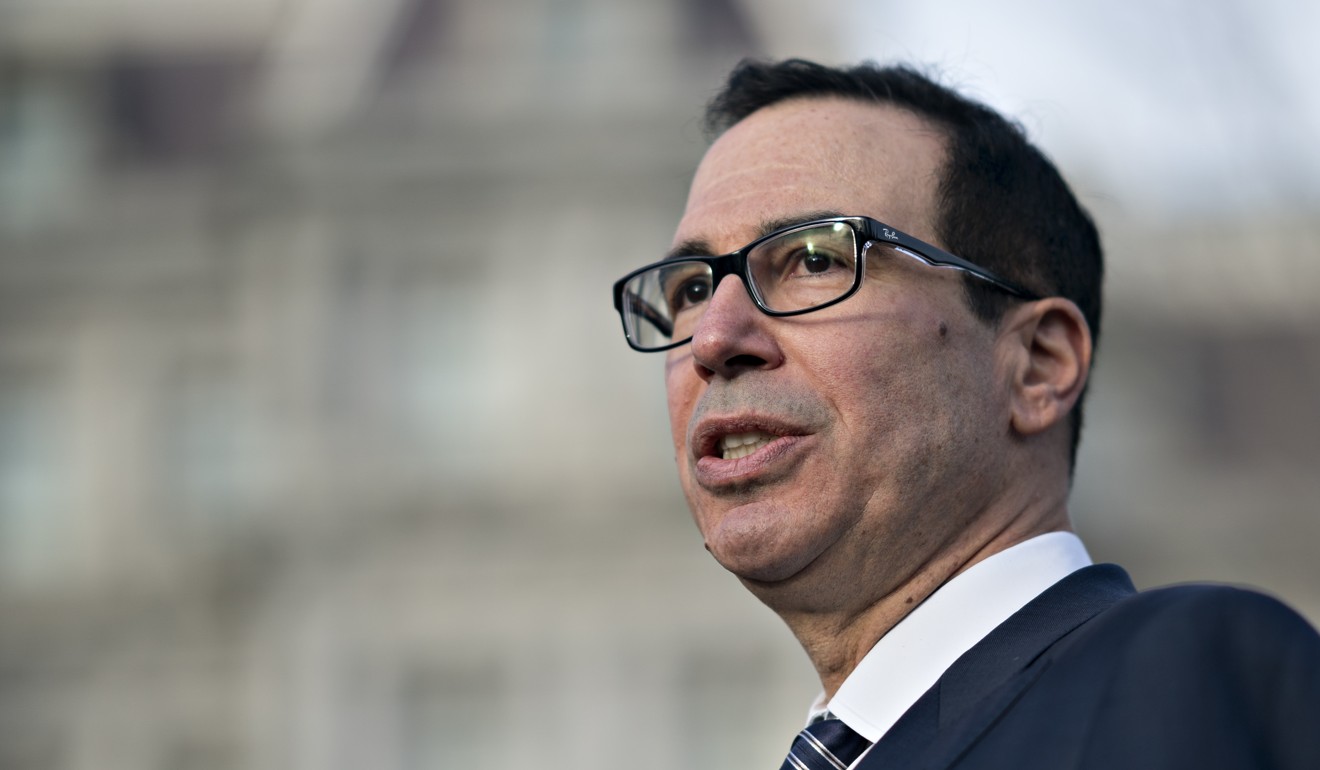 Steven Mnuchin, US Treasury secretary (seen on Monday), has also raised the prospect of a deadline extension in US-China trade negotiations. Photo: Bloomberg