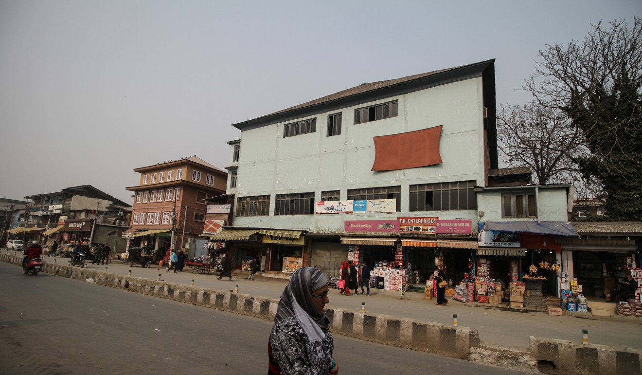 The Naaz cinema, in the Saraibal area of Srinagar. After being defunct for three decades, its owners plan to turn it into a shopping complex.
