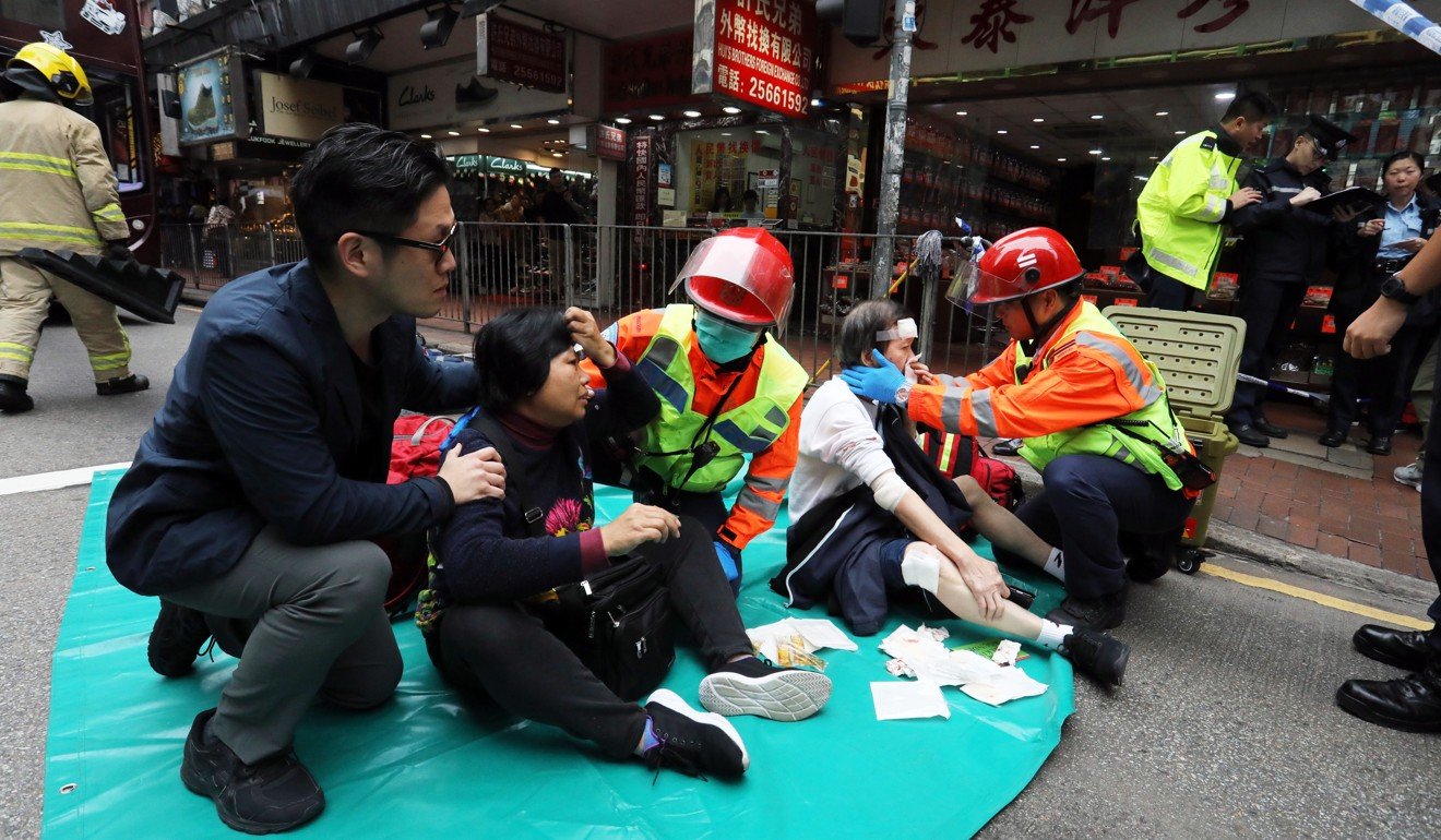 Two people killed and more than 10 others injured after runaway school bus crashes in Hong Kong Photo: Dickson Lee