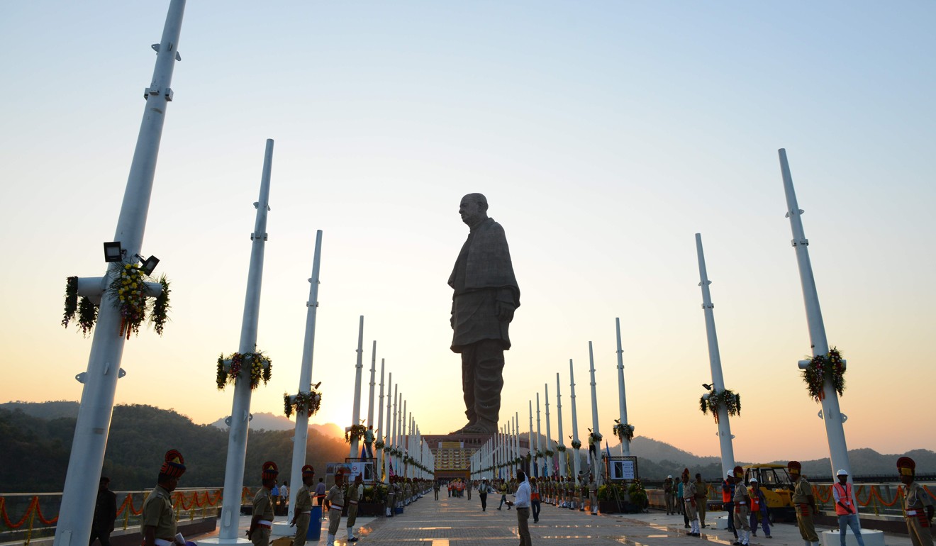 The Statue Of Unity, in India’s western Gujarat state. Picture: AFP