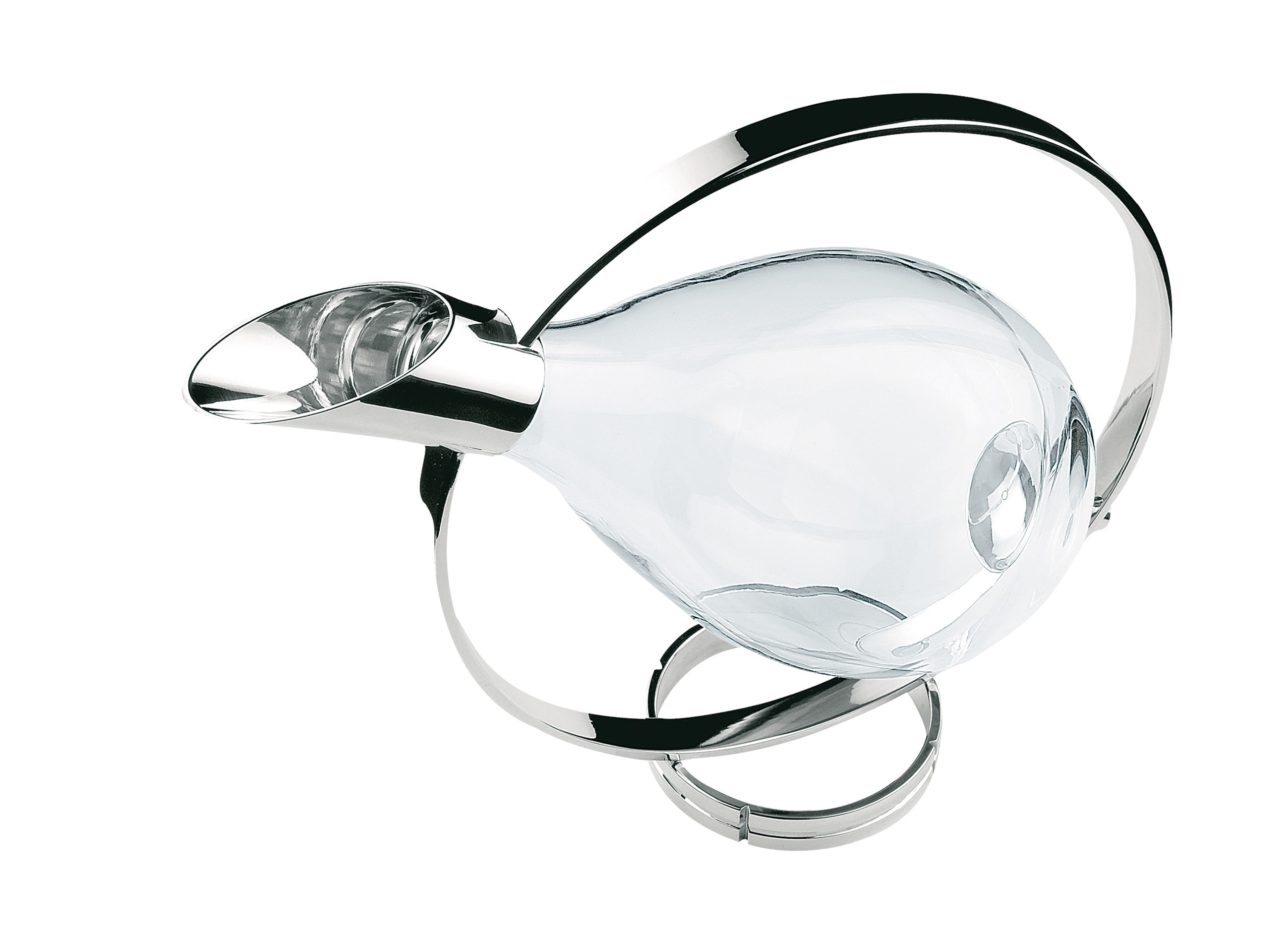 Christofle’s Fidelio silver-plated and glass wine decanter