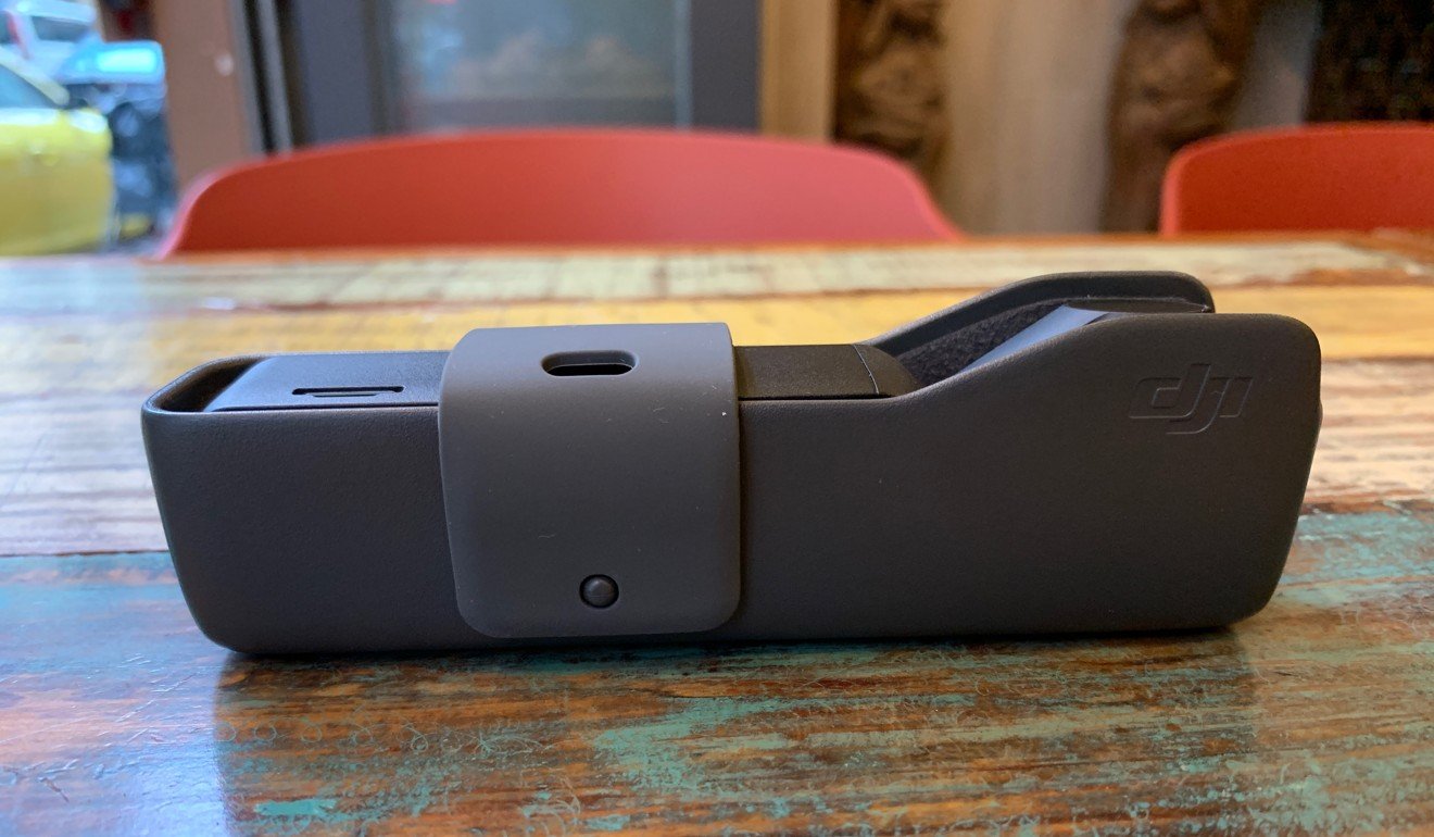 The DJI Osmo Pocket comes in a case that protects the lens when not in use. Photo: Ben Sin
