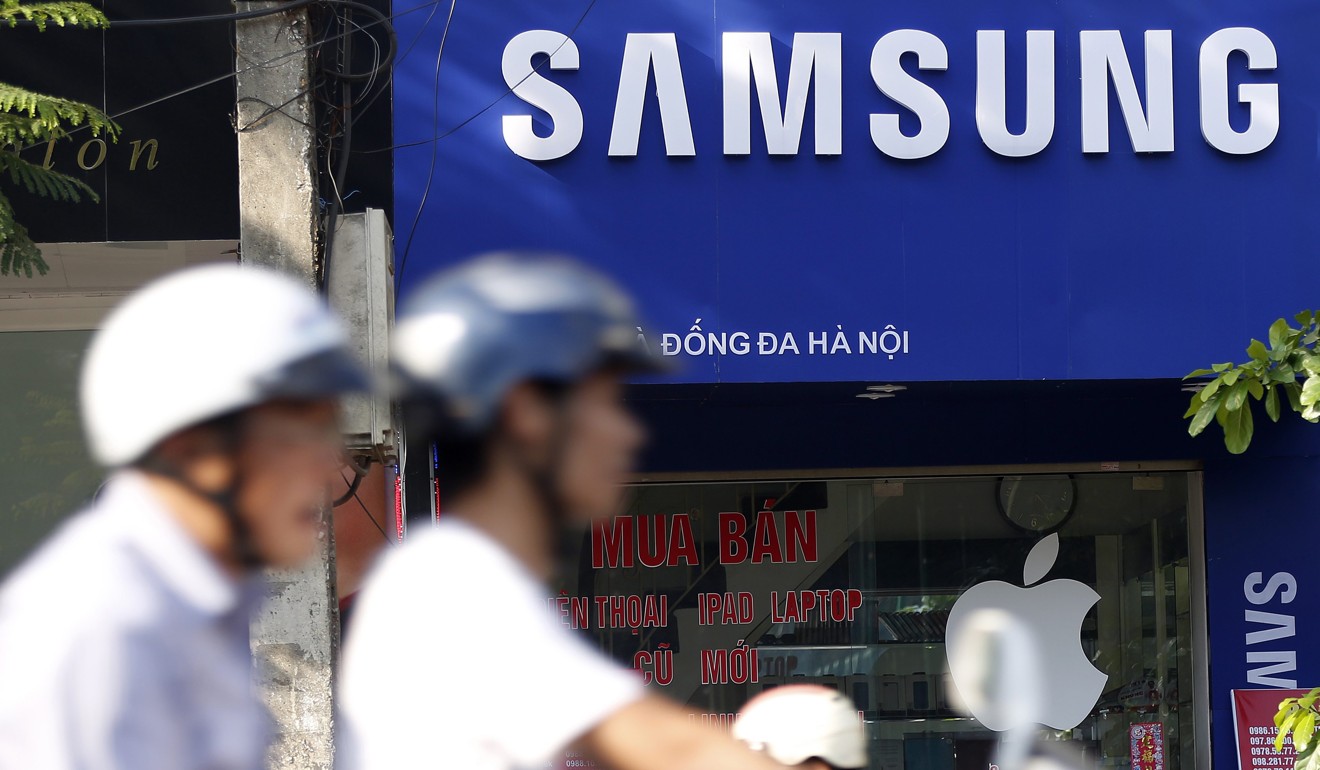 Samsung Electronics closed its China network equipment manufacturing unit in Shenzhen last year, and moved a production base to Vietnam. Photo: EPA