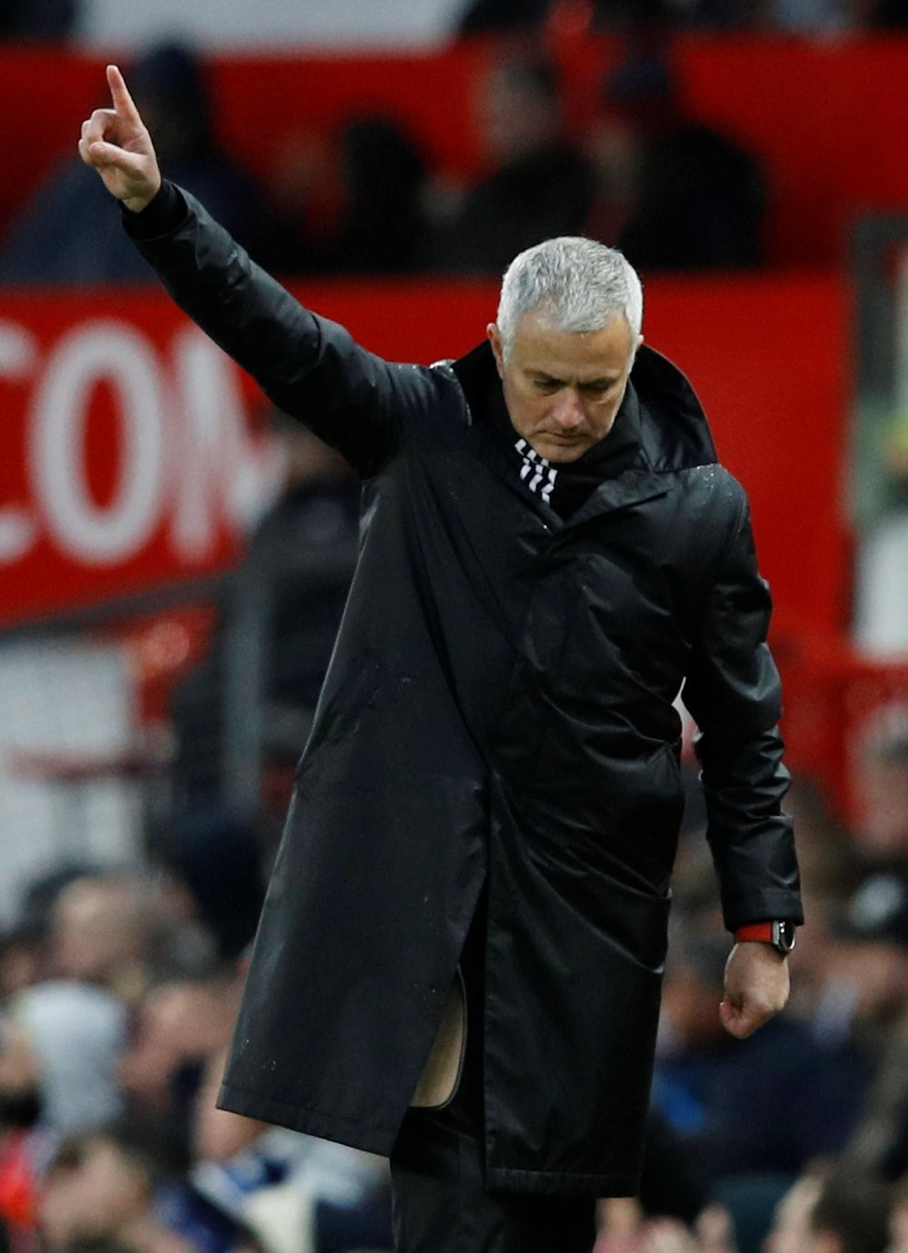 Manchester United manager Jose Mourinho reacts. Photo: Reuters