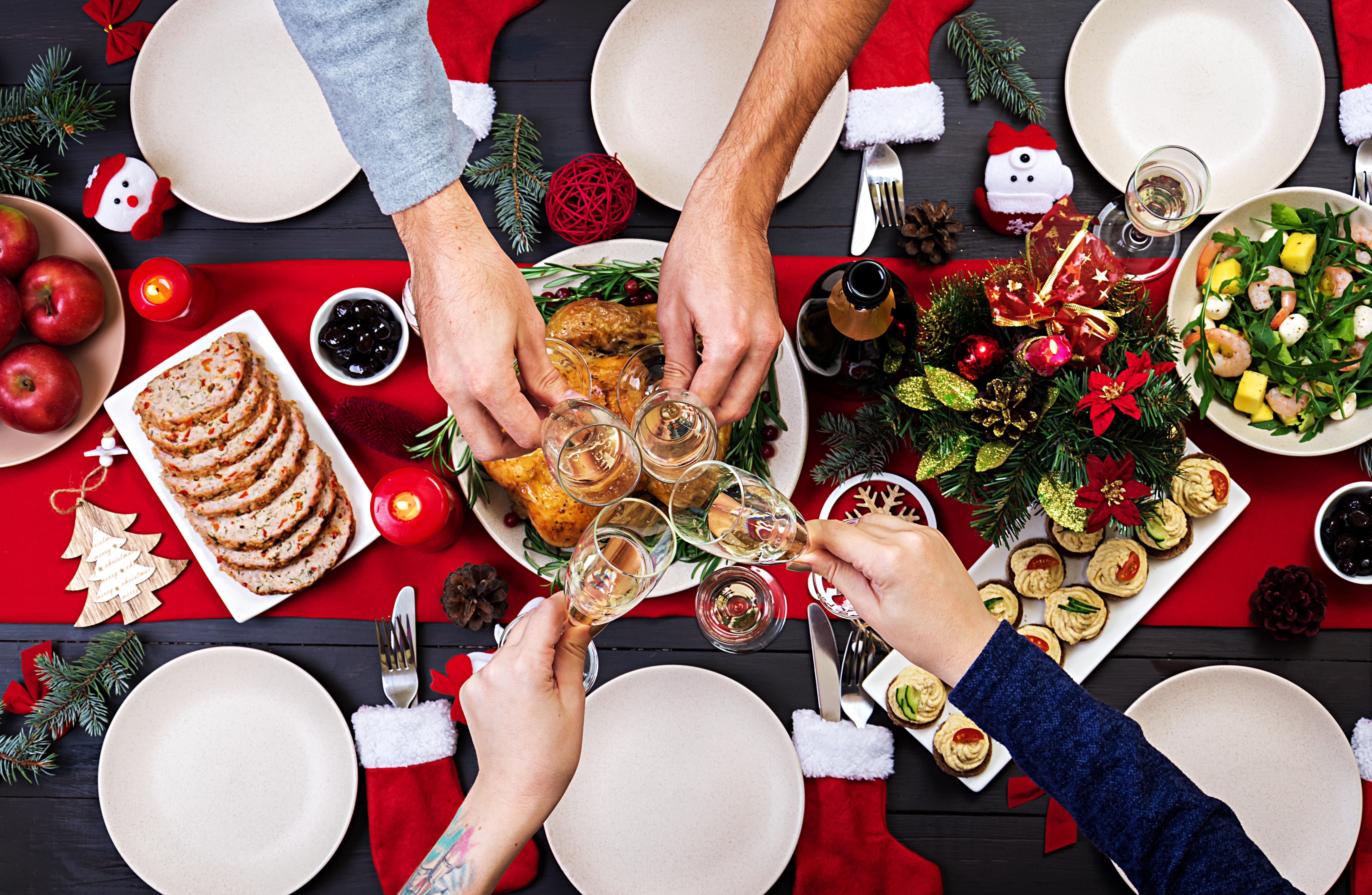 A full Christmas dinner with all the trimmings may be hard to ignore, but don’t feel obligated to have to eat everything that’s going. Photo: Alamy