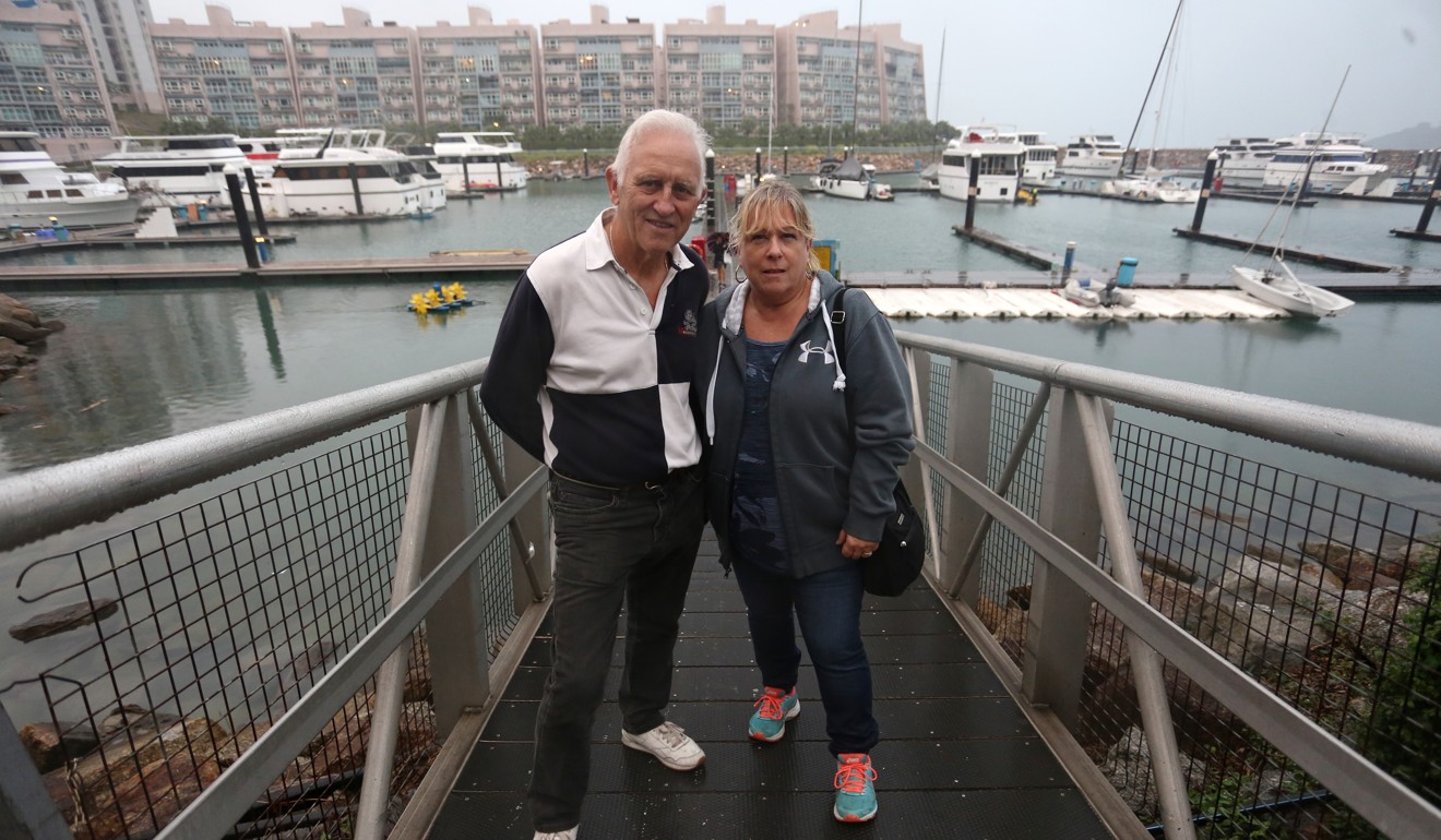 (From left): Boat owners Andy Kung and Nina Christie. Photo: Jonathan Wong