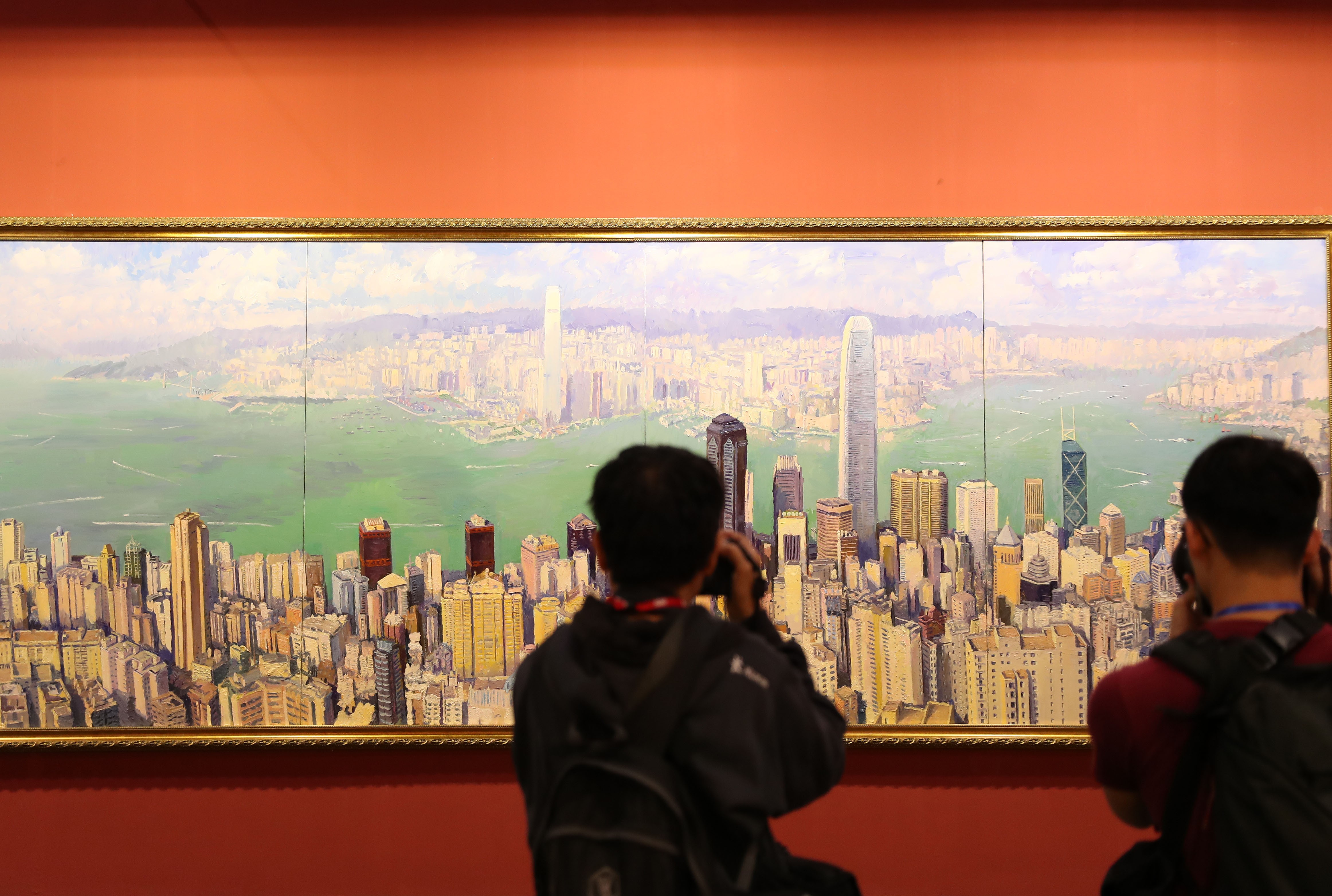 An art exhibition in Beijing is held to celebrate the 40th anniversary of China’s reform and opening up. Photo: Xinhua