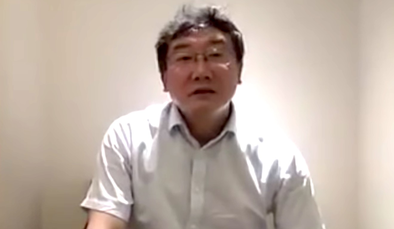 Judge Wang Linqing said two closed-circuit TV cameras in his office had been sabotaged. Photo: YouTube
