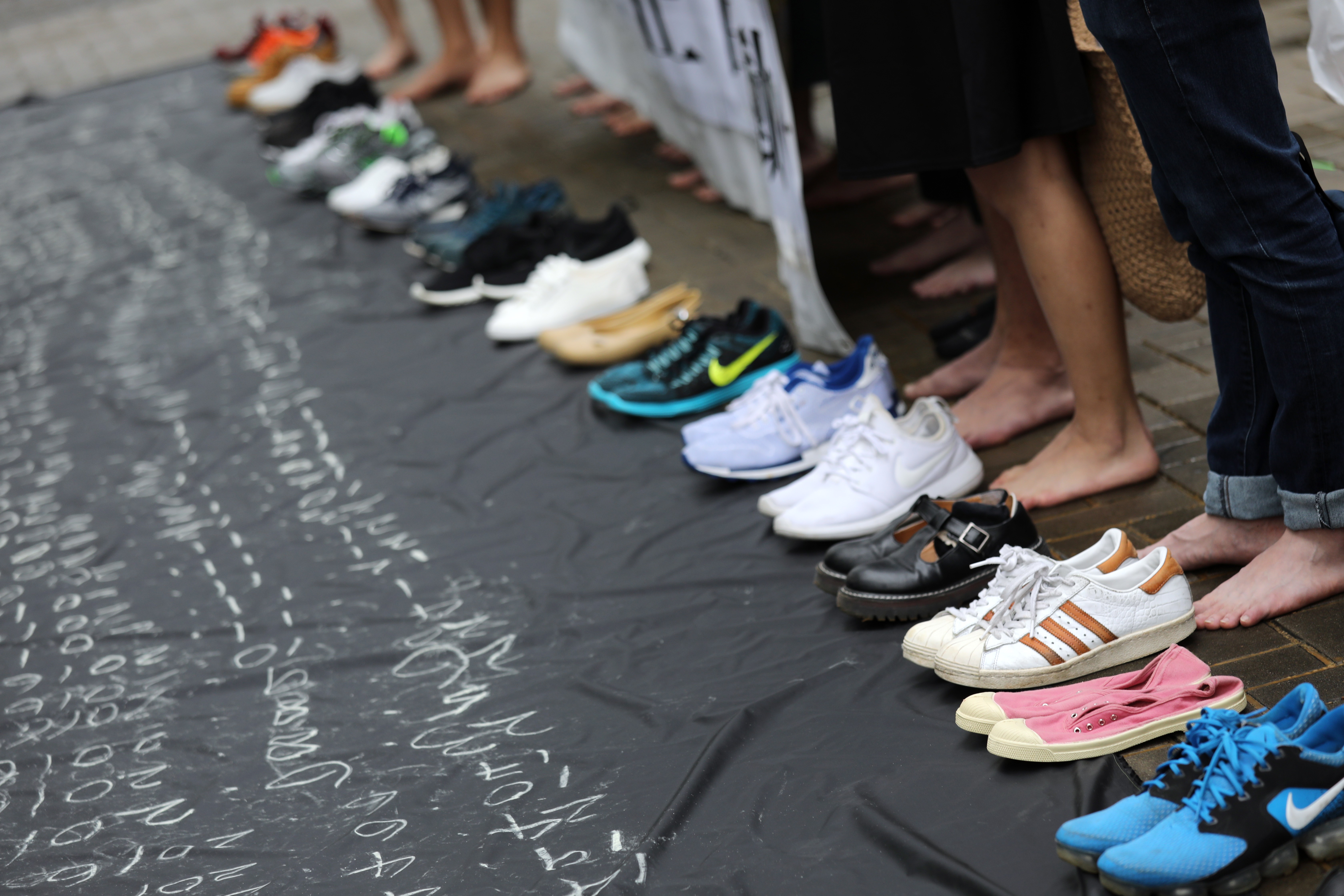 Participants of a rally last year in Hong Kong on September 18, World Suicide Prevention Day, call for more measures to help those vulnerable to suicide. Photo: Dickson Lee