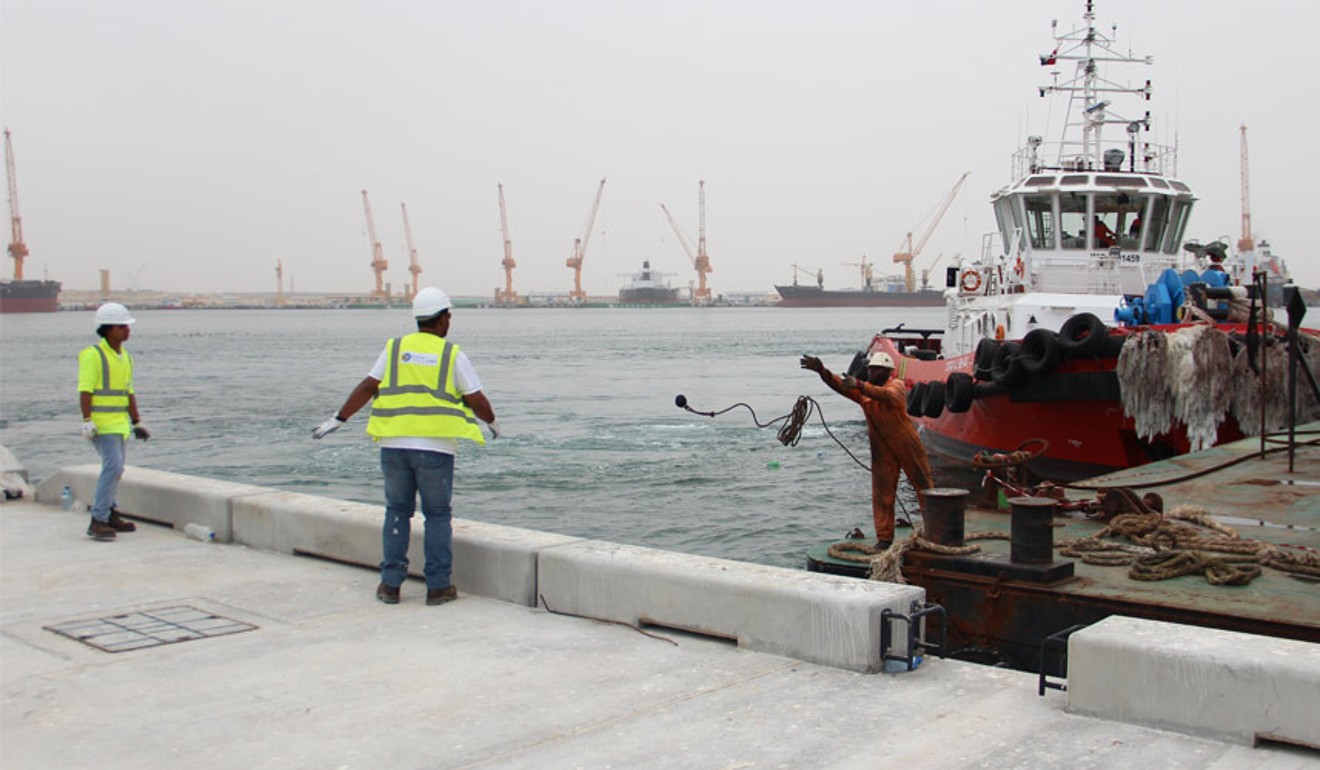 Pelabuhan Duqm di Oman, tempat Britania memiliki angkatan laut.  Foto: Handout