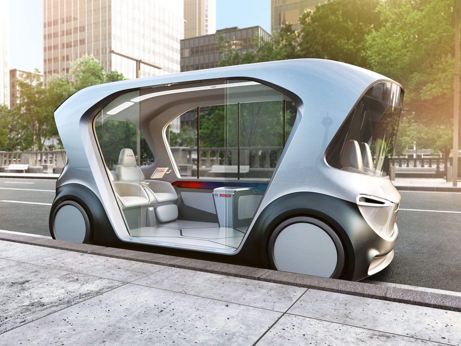 Bosch will present a concept model for its planned autonomous shuttle to the International Consumer Electronics Show, which starts on Tuesday in Las Vegas. Photo: Bosch