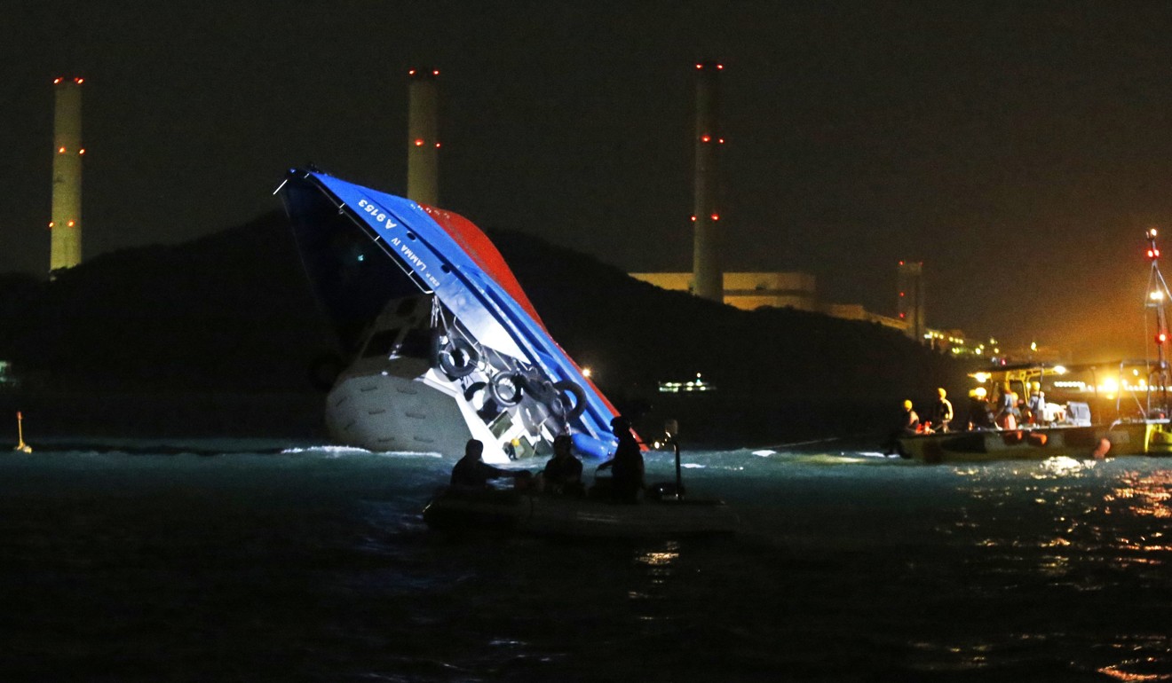 The Lamma ferry crash in 2012 killed 39 people. Photo: Handout