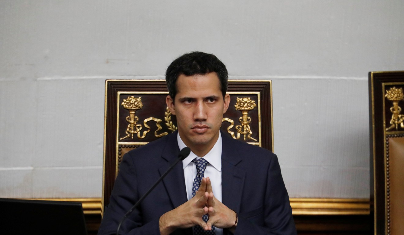 Venezuela's National Assembly President Juan Guaido during a session in Caracas. Photo: Reuters