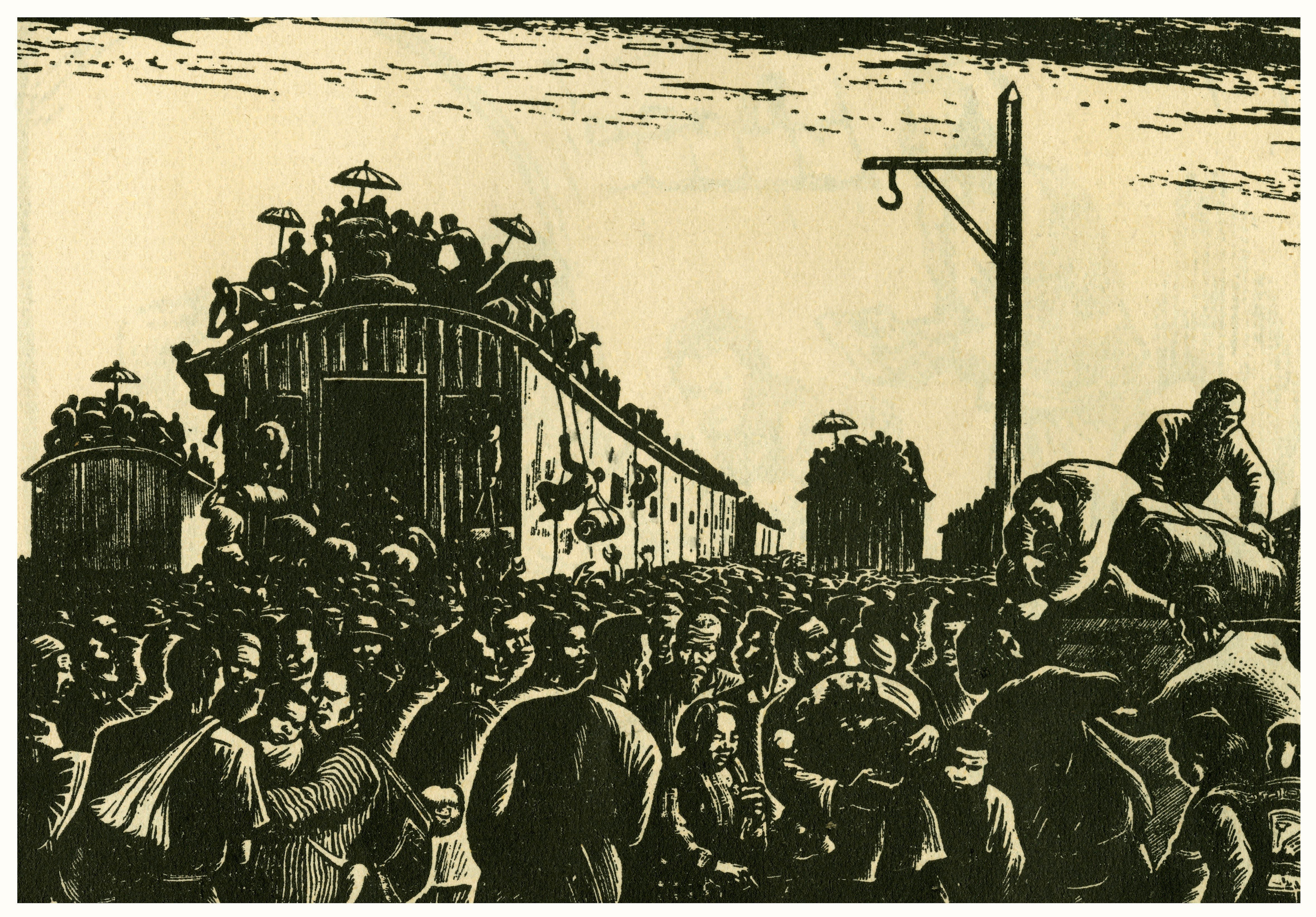An image of woodcuts of war-time China 1937-1945. Picture: Leemage