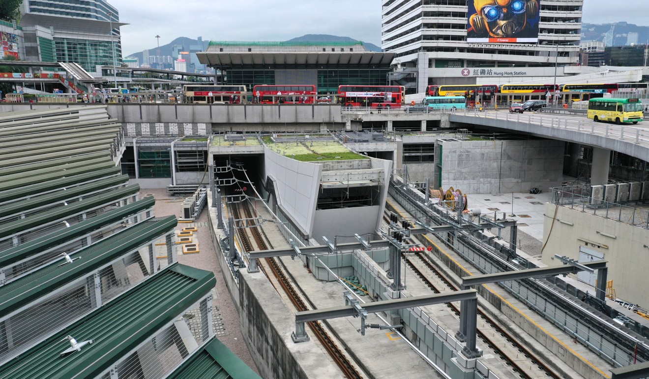 Hung Hom MTR station on the Sha Tin-Central link (SCL), which has been plagued by controversy. Photo: Winson Wong