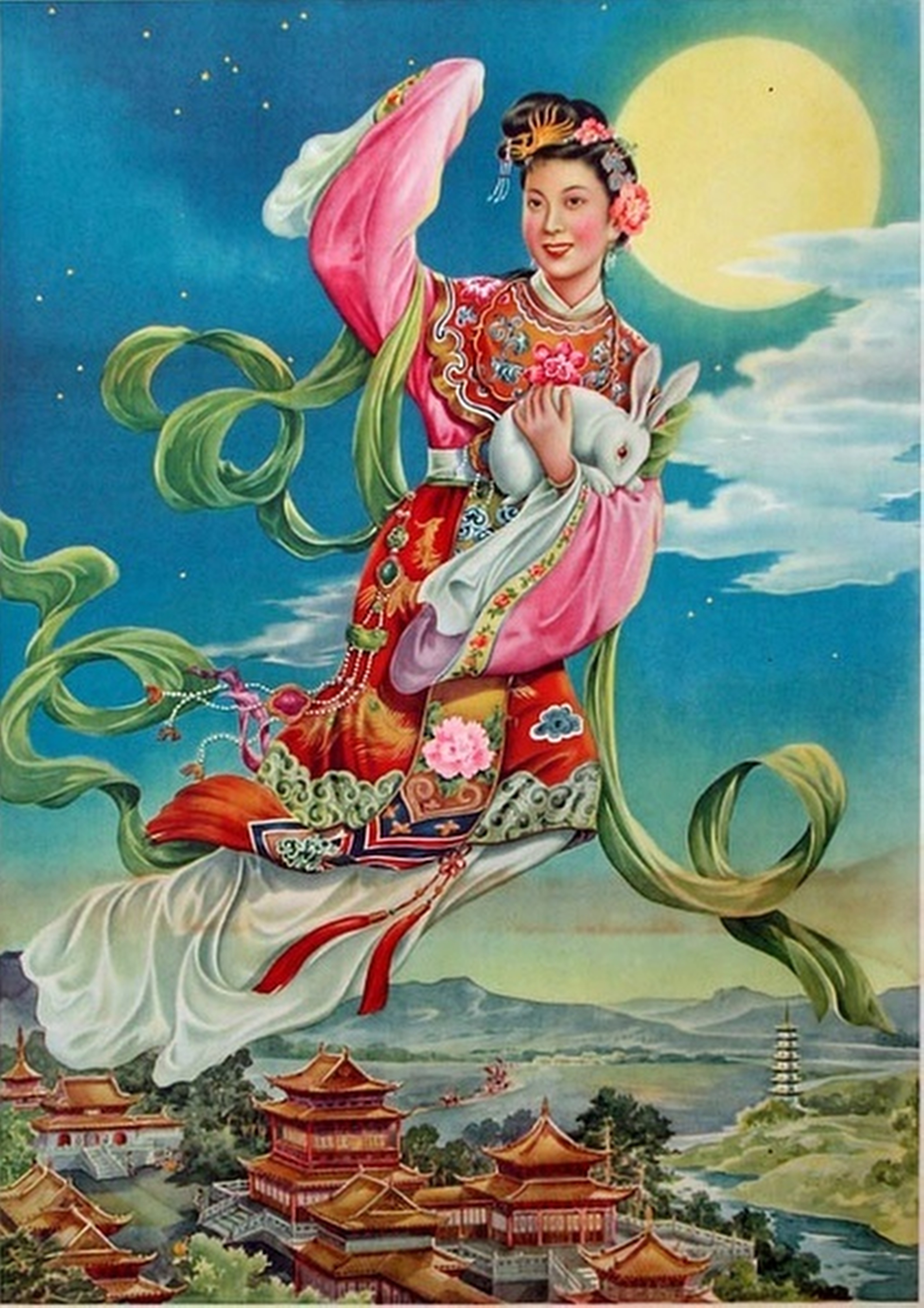 Chang’e is a Moon goddess in Chinese legend, a central character in the annual Mid-Autumn or Moon festival. Her companion is Yutu, the Jade Rabbit. Photo: Undated Handout.