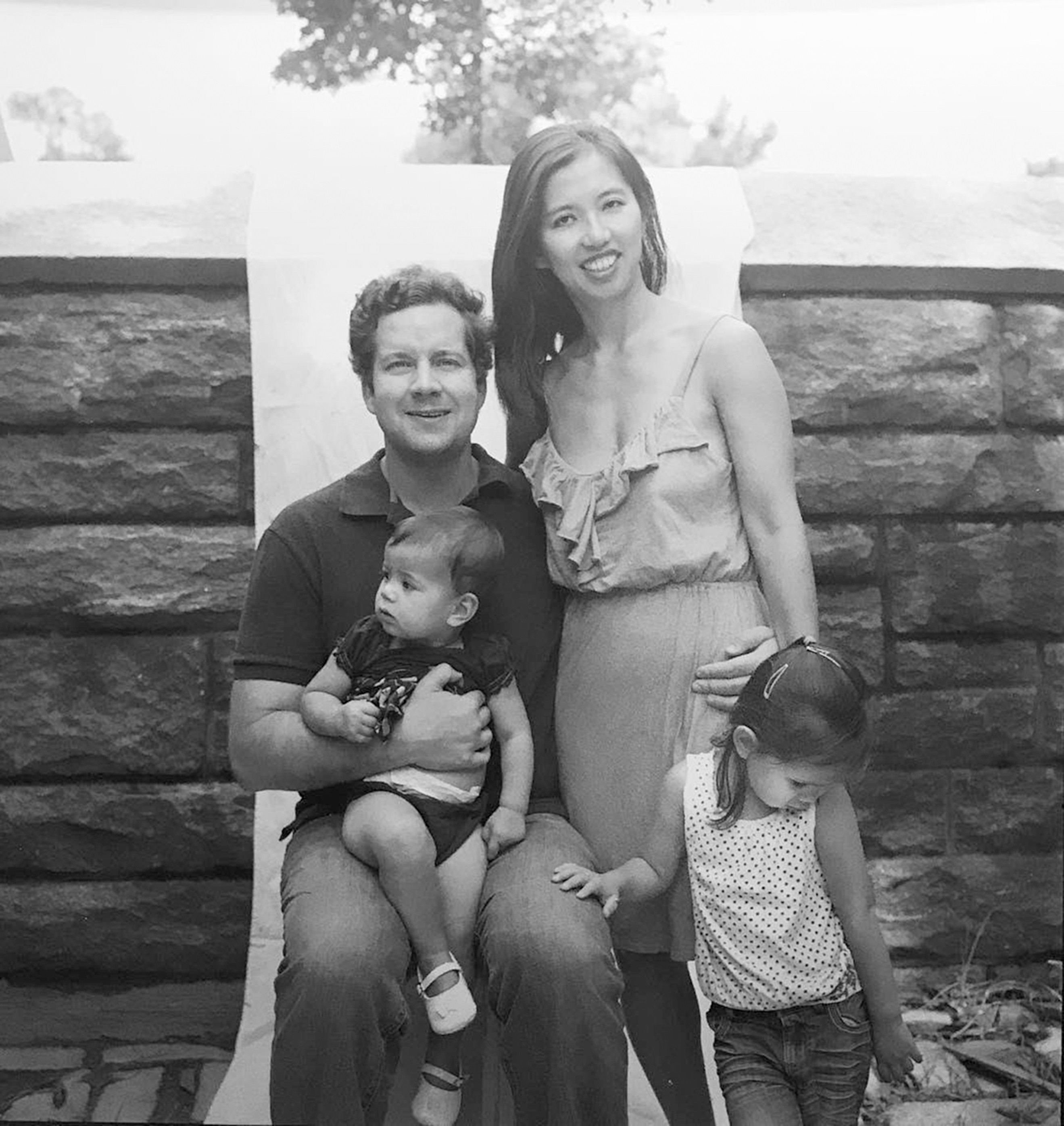 Author Julie Yip-Williams with her family.