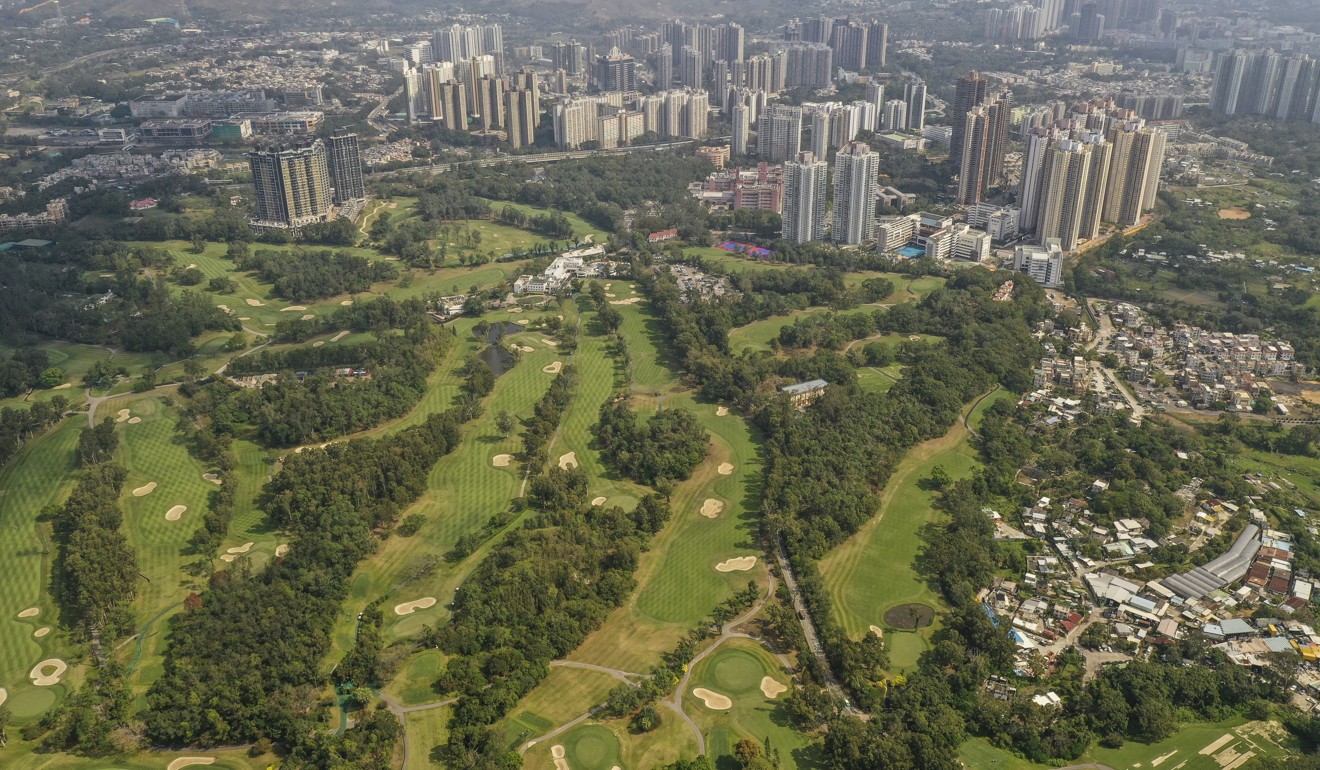 An aerial view of Hong Kong Golf Club, with the Old Course on the right. Photo: Winson Wong