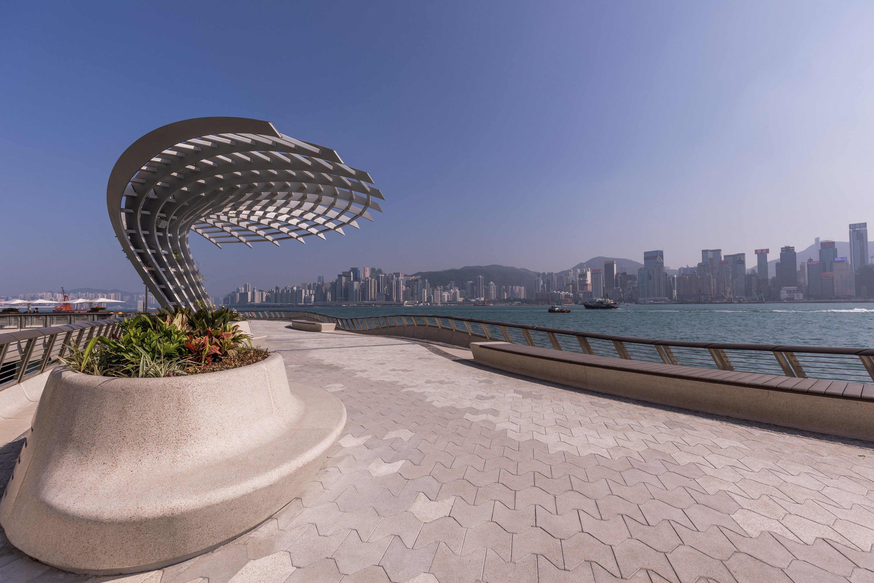 The new Avenue of Stars, in Tsim Sha Tsui, designed by landscape architect James Corner.