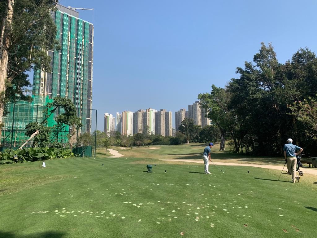 The Hong Kong Golf Club, once an oasis, is being swamped by housing developments. Photo: SCMP