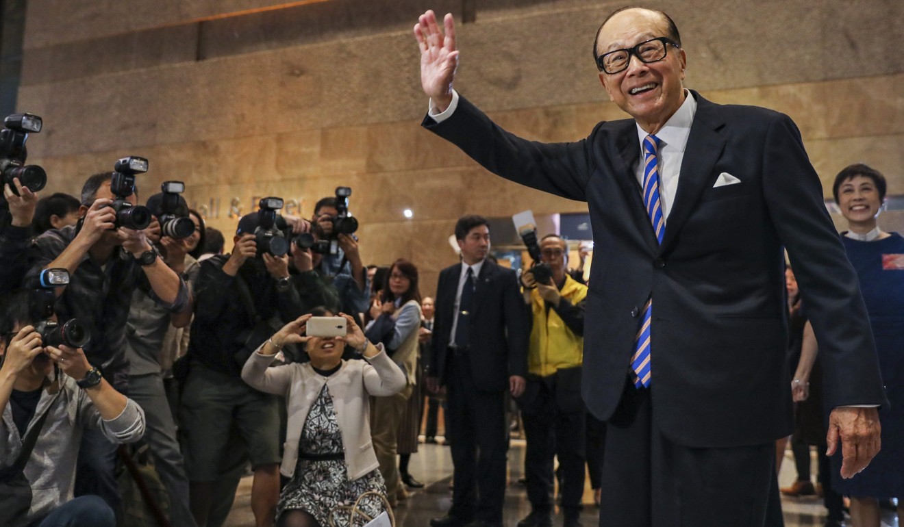 Hong Kong business magnate Li Ka-shing. Photo: Felix Wong