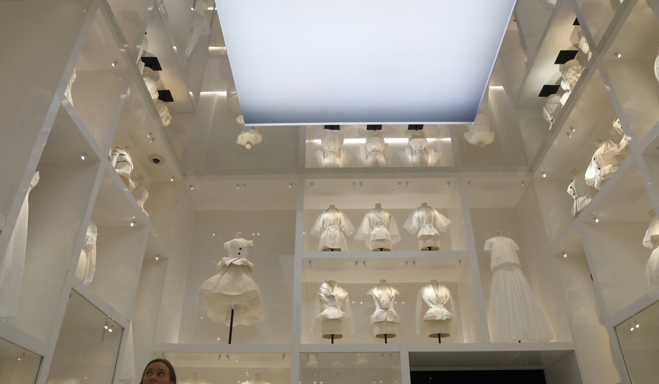 Designs trace Dior’s impact over seven decades and showcase dozens of couture gowns. Photo: AP