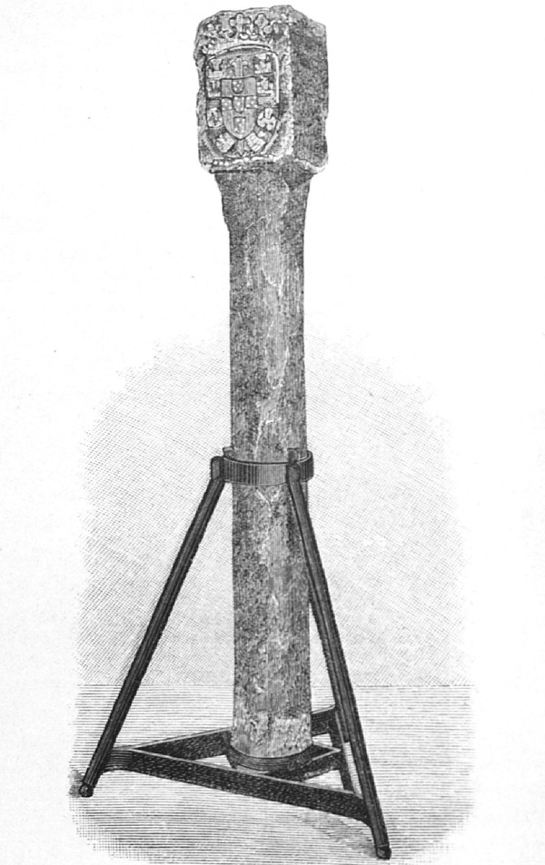 A Portuguese padrao, or stone pillar, 1482. Photo: Handout