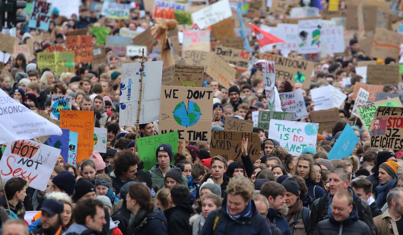 Participants in a ‘Fridays for Future’ march in Hamburg, Germany. Photo: EPA-EFE