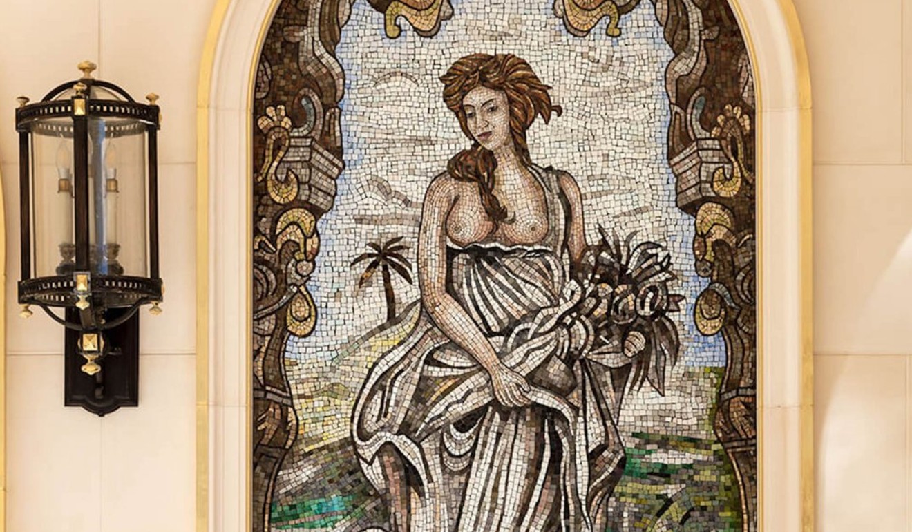 One of the four mosaics – spring – depicting the four seasons. Photo: Concierge Auctions