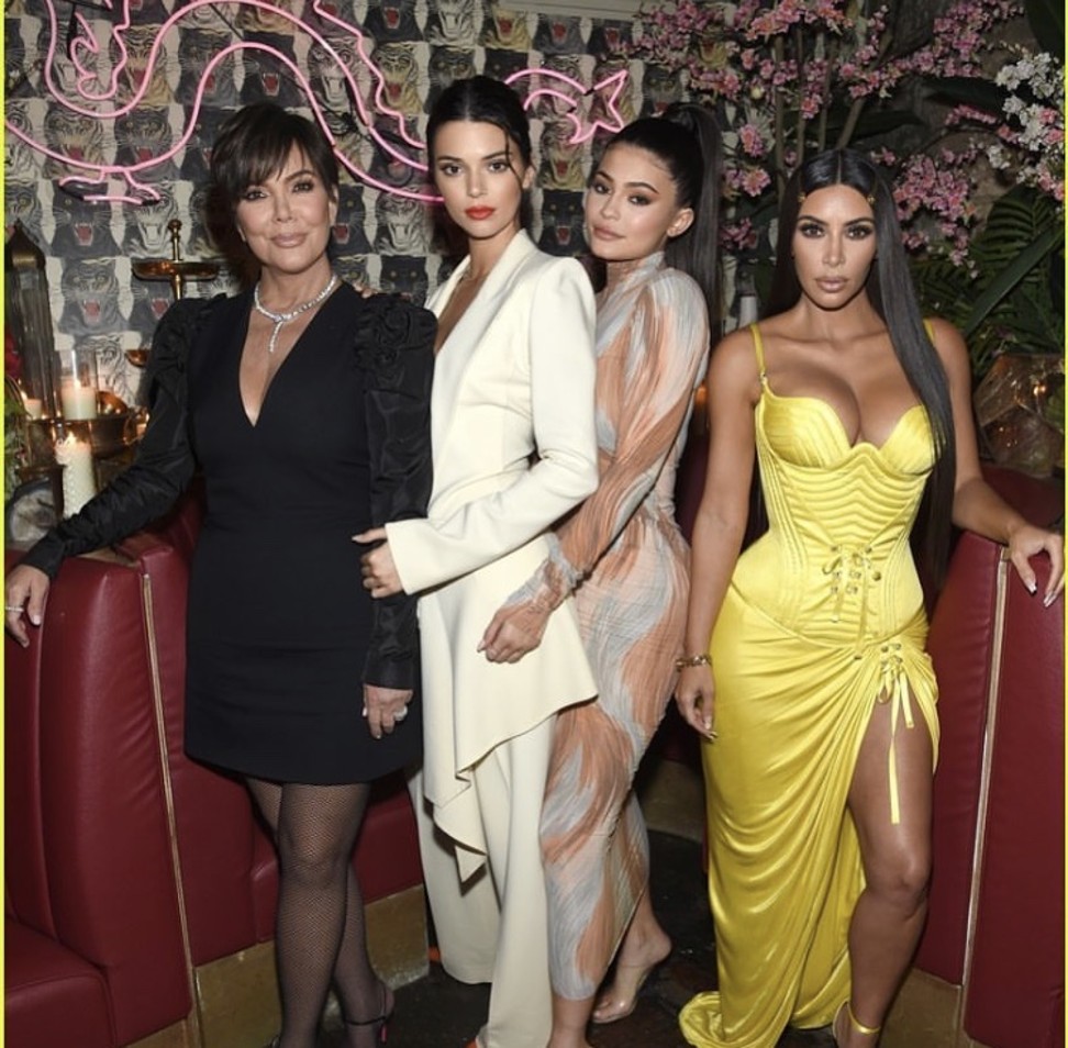 From left, Kris Kardashian, Kendall and Kylie Jenner and Kim Kardashian West. Photo: Handout