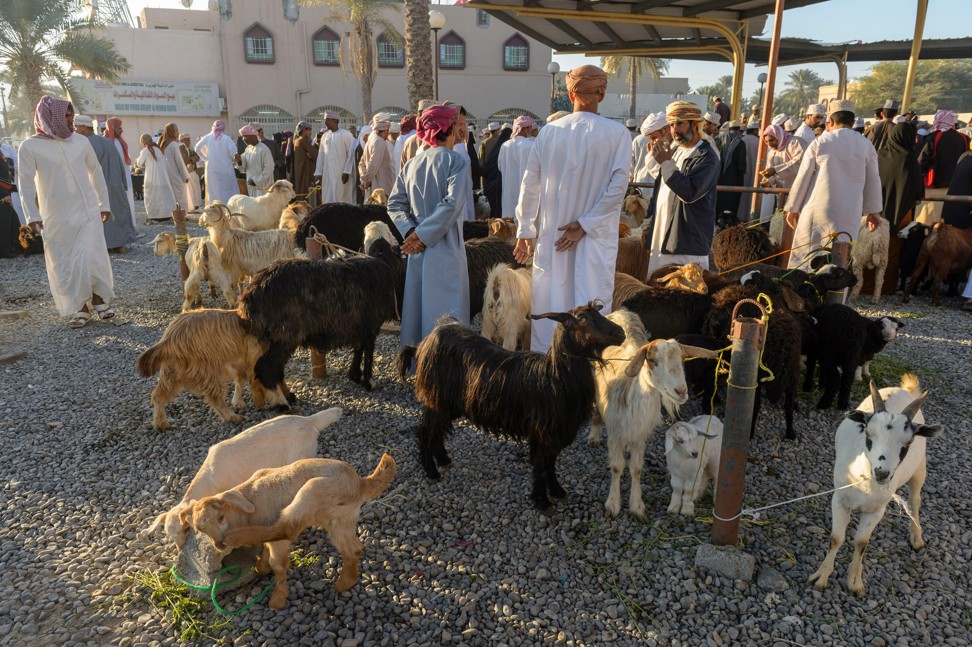 The Friday livestock market in Nizwa. Picture: Alamy