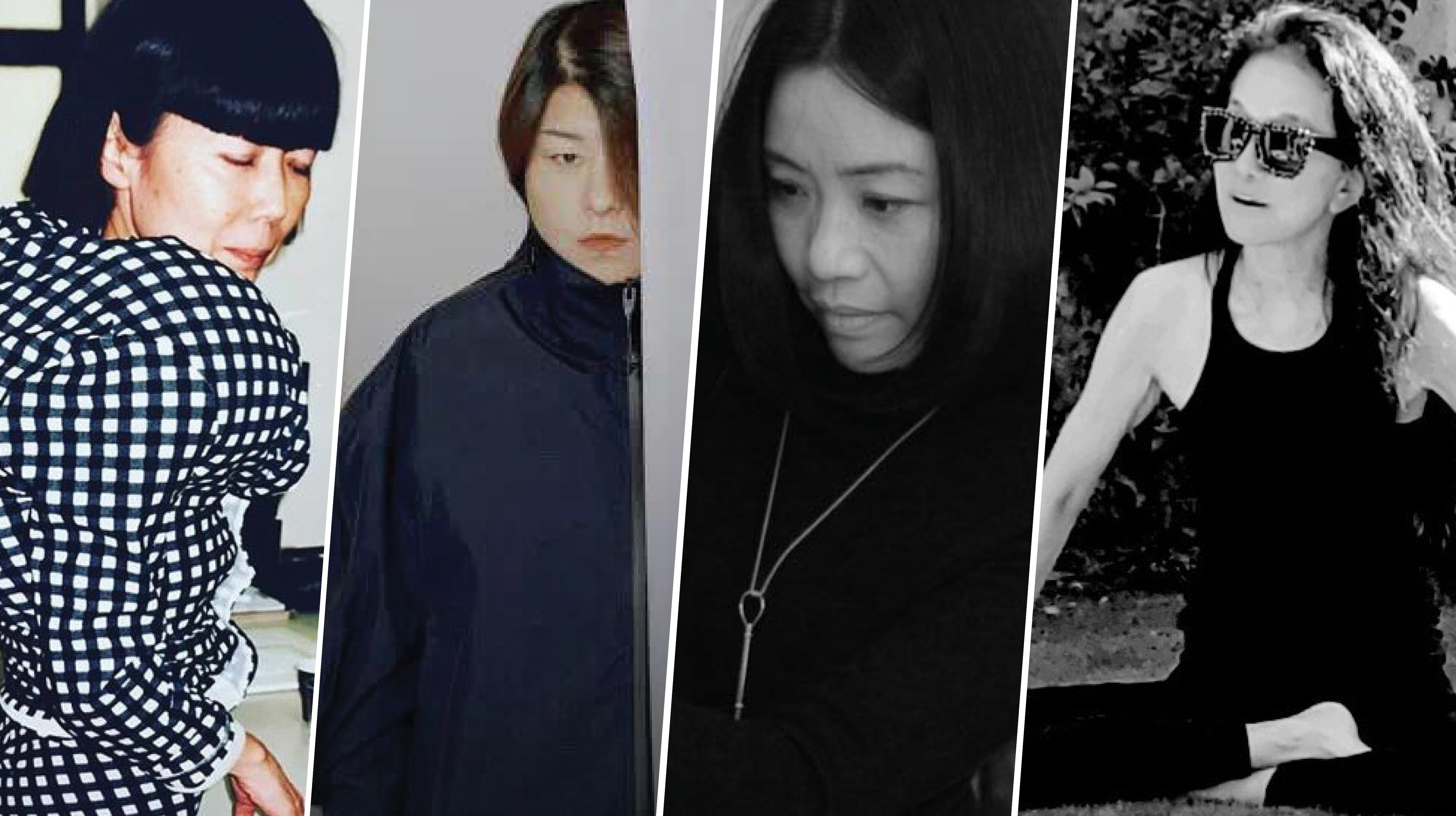 Asian fashion designers (from left) Rei Kawakubo, Masha Ma, Guo Pei and Vera Wang have enjoyed critical success in both the East and the West. Graphics: Kwok Wang Chow/ Photos: Instagram