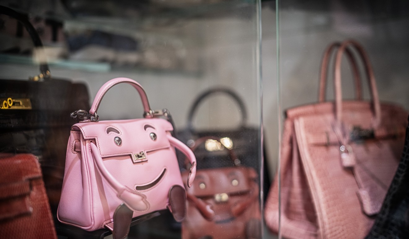Limited-edition Hermès bags from Jamie Chua’s collection. Photo: Bryan van der Beek